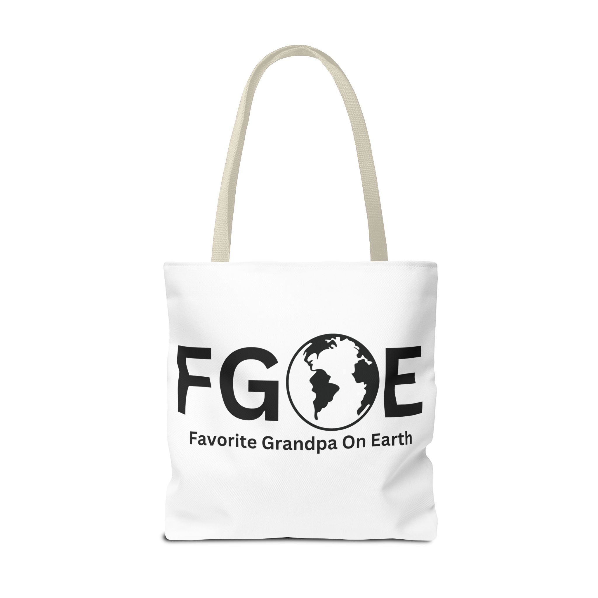 Favorite Grandpa On Earth (FGOE) Tote Bag - Custom Printed Stylish and Functional Tote