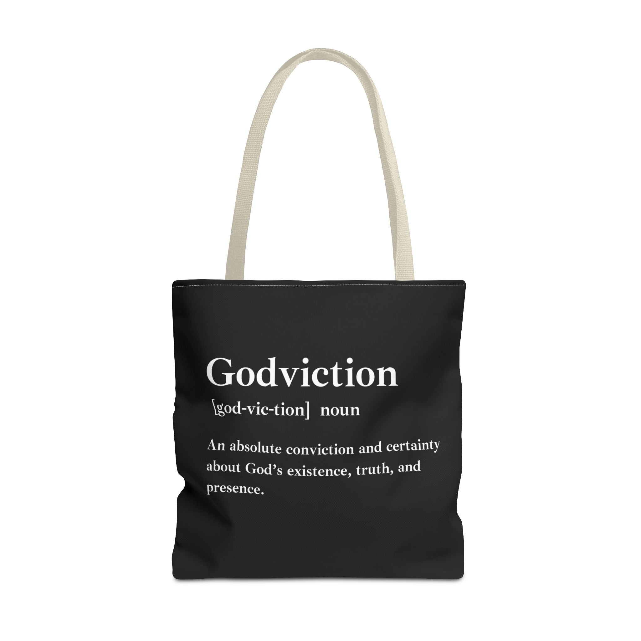 Godviction Tote Bag - Custom Printed Stylish and Functional Tote