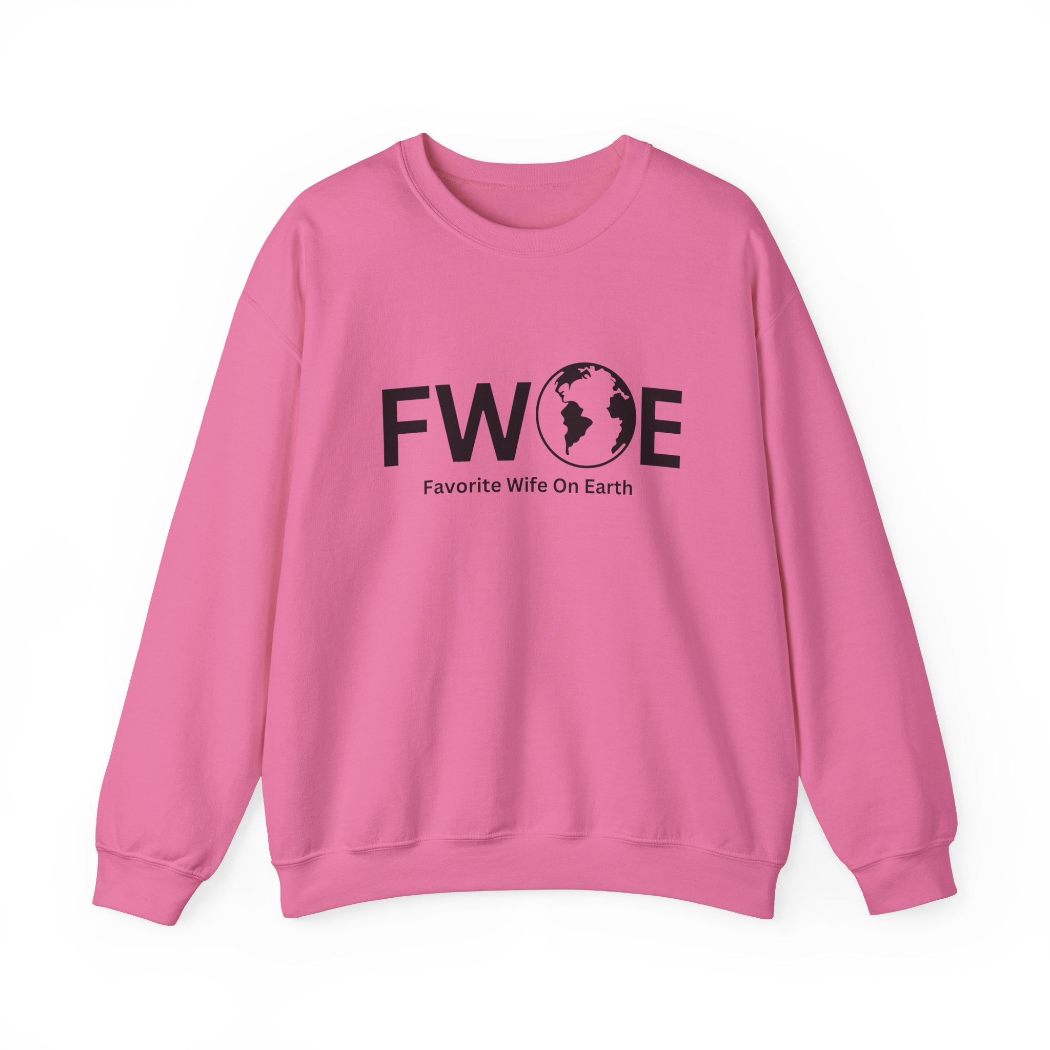 Favorite Wife On Earth (FWOE) Crewneck Sweatshirt - Cozy and Stylish Hoodie for Cold Days