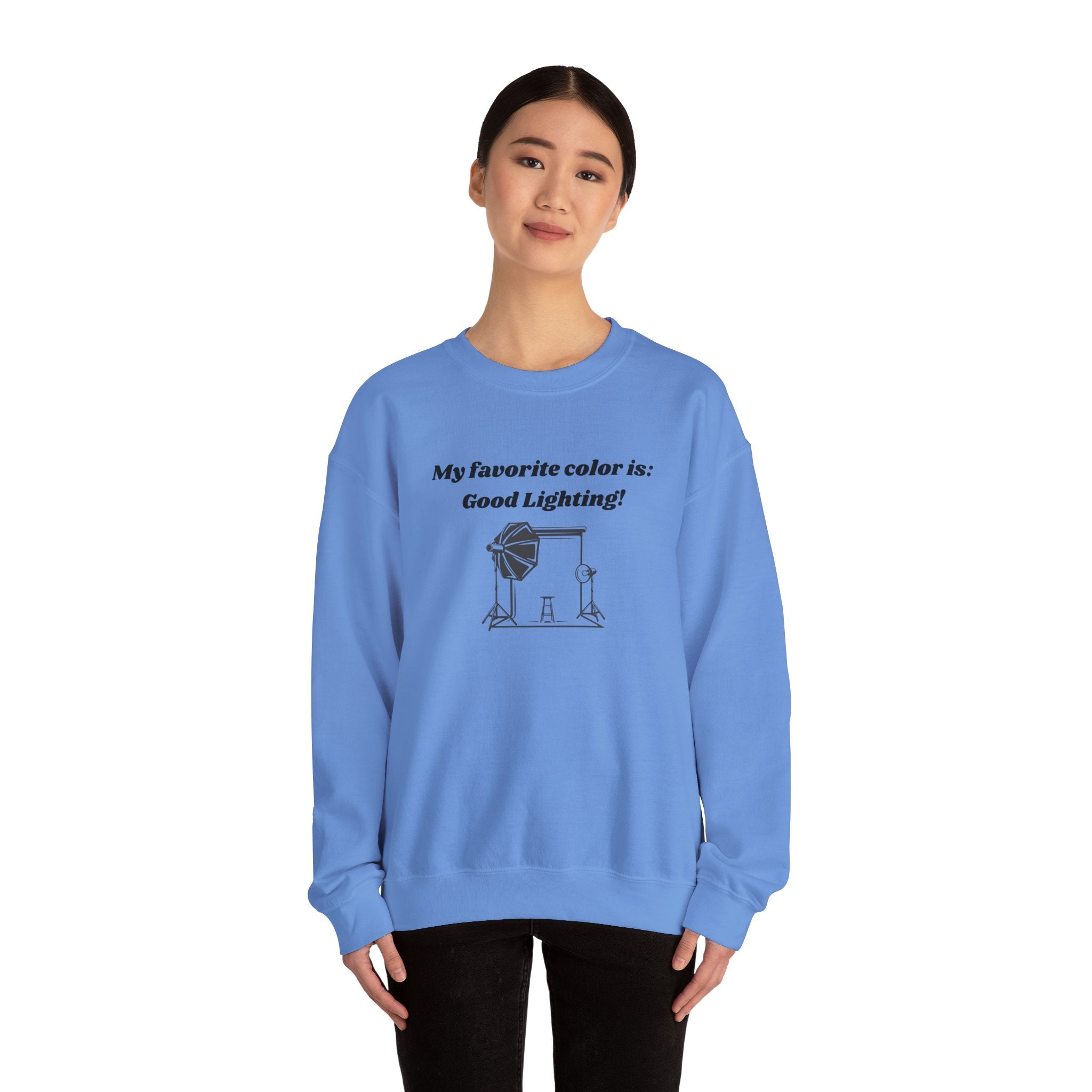 My Favorite Color is Good Lighting! Unisex Heavy Blend Crewneck Sweatshirt