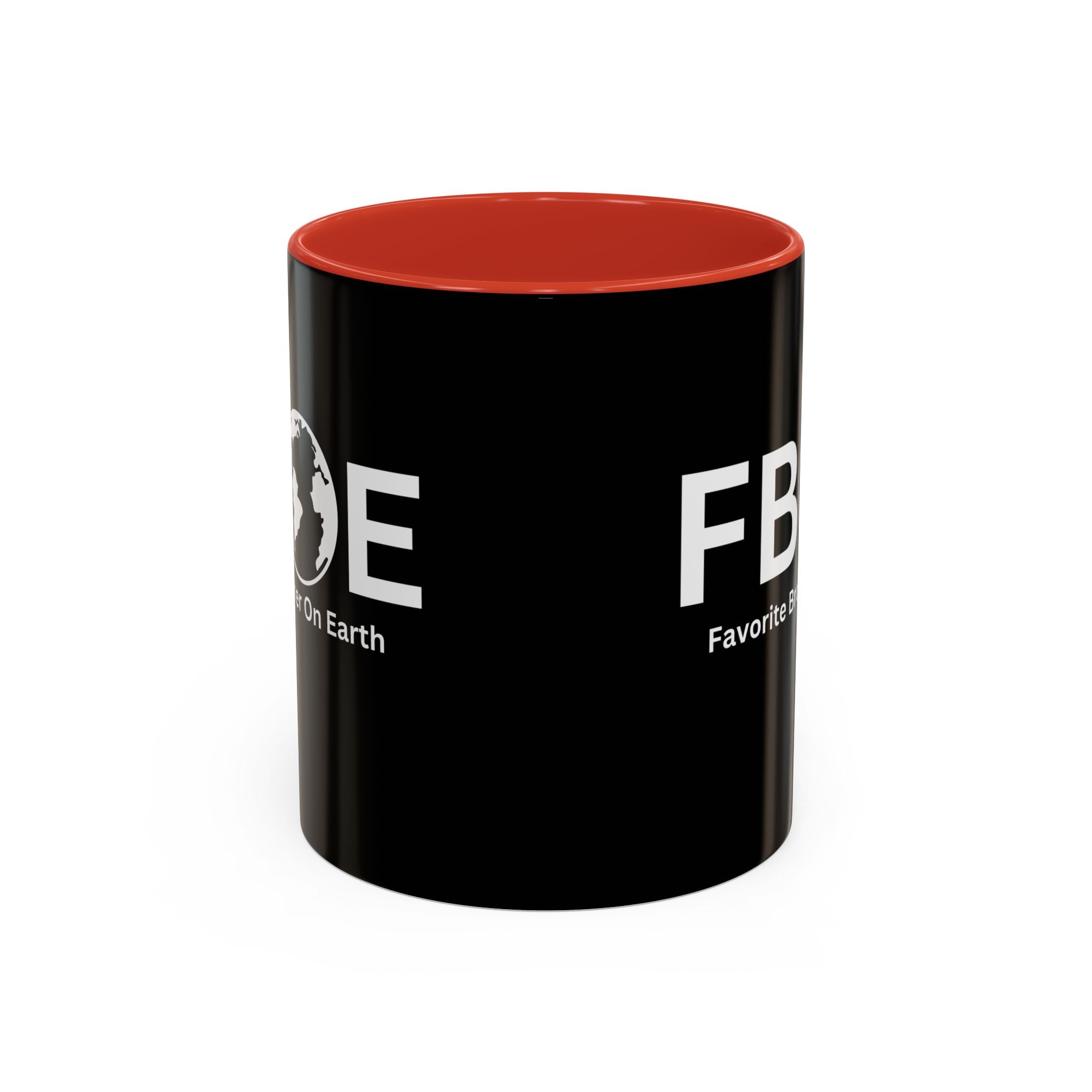 Favorite Brother On Earth (FBOE) Accent Coffee Mug (11oz, 15oz)