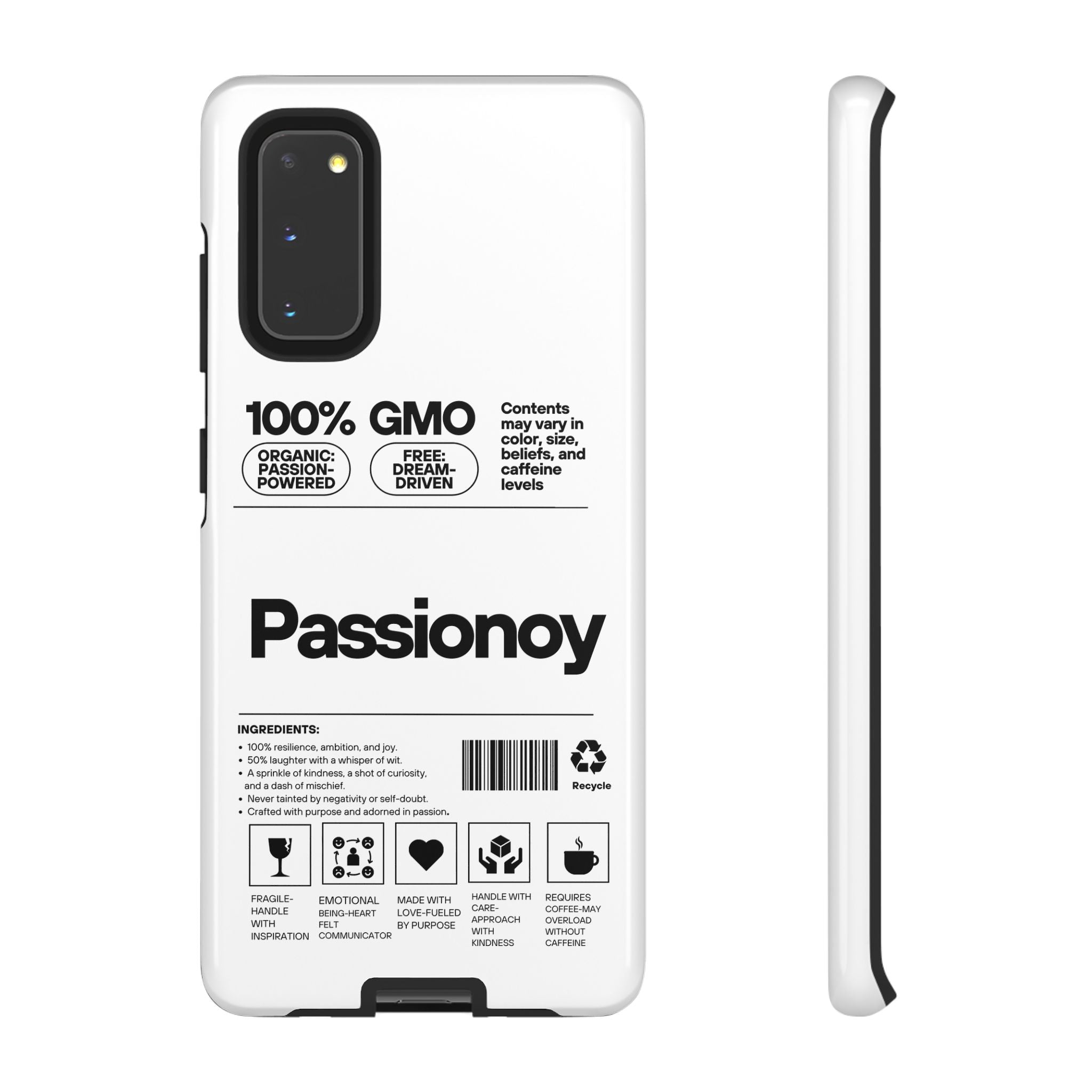 Passionoy Label Tough Cases - Custom Protective Phone Cases for iPhone, Samsung Galaxy, and Google Pixel