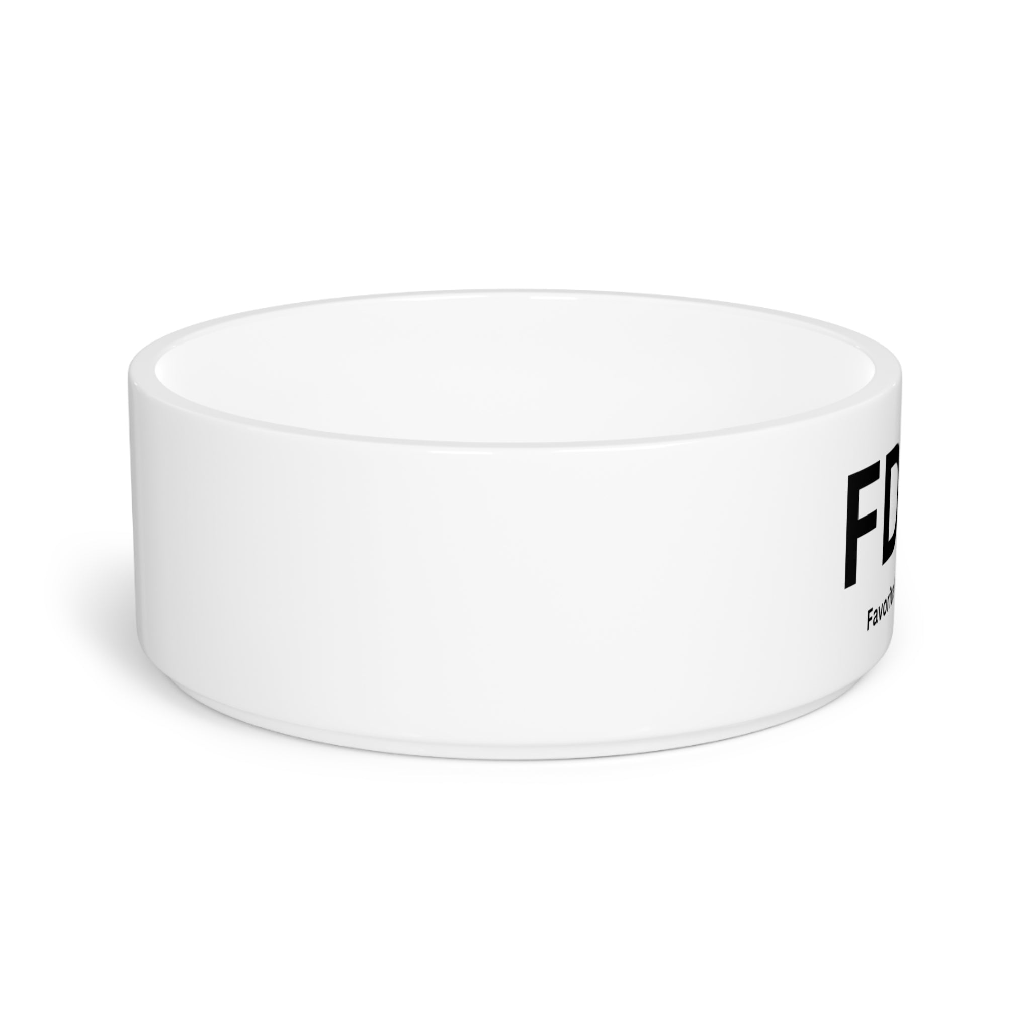 Favorite Dog On Earth (FDOE) Custom Pet Bowl - Stylish and Functional Ceramic Dog Bowl