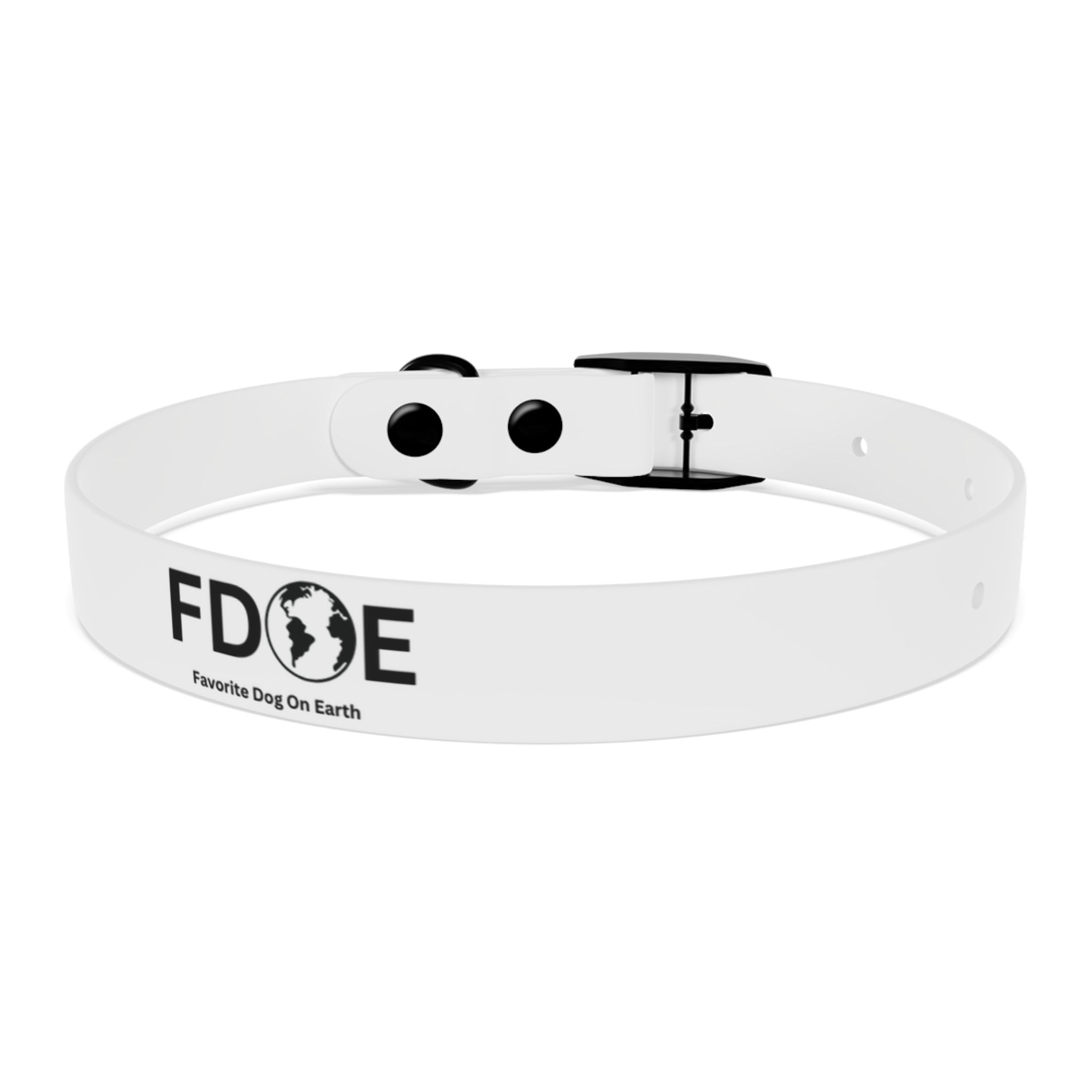 Favorite Dog On Earth (FDOE) Collar, Personalized Pet Accessory, Custom Dog Collar, Stylish Pet Gear, Durable Dog Collar