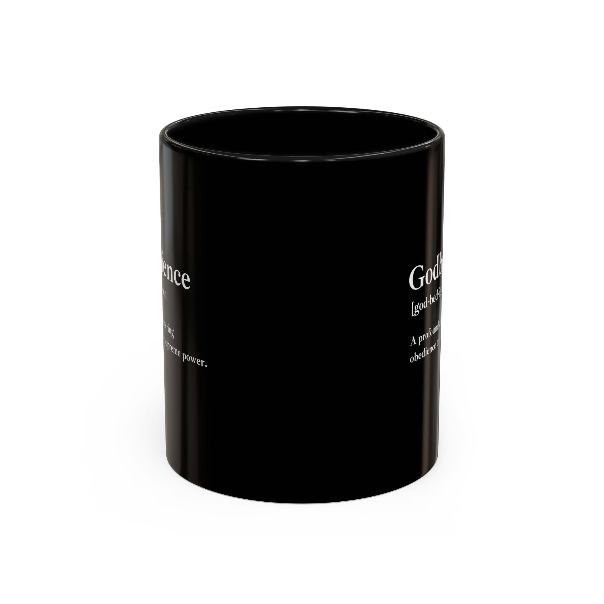 Godbedience Accent Coffee Mug (11, 15oz)