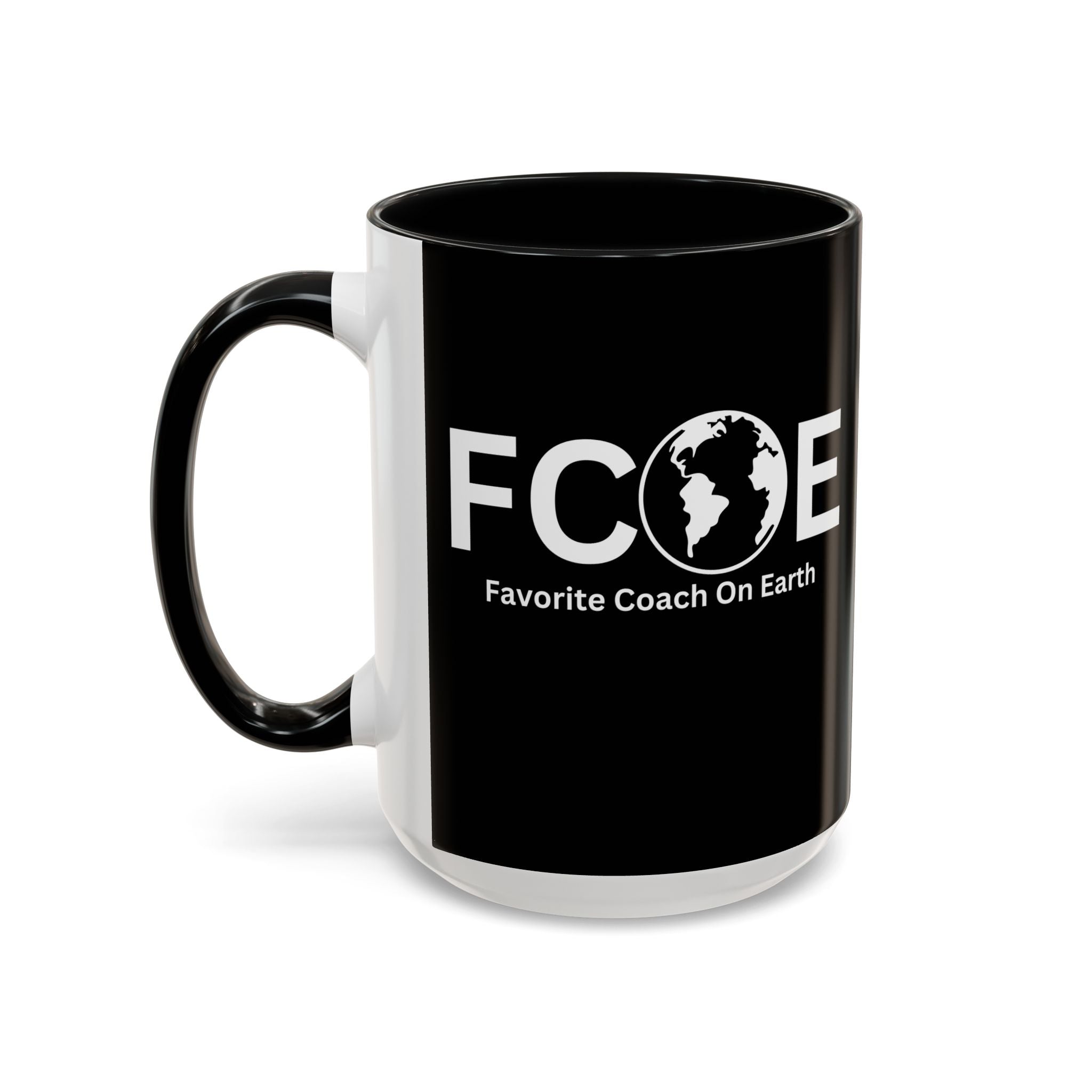Favorite Coach On Earth (FCOE) Accent Coffee Mug (11oz, 15oz)