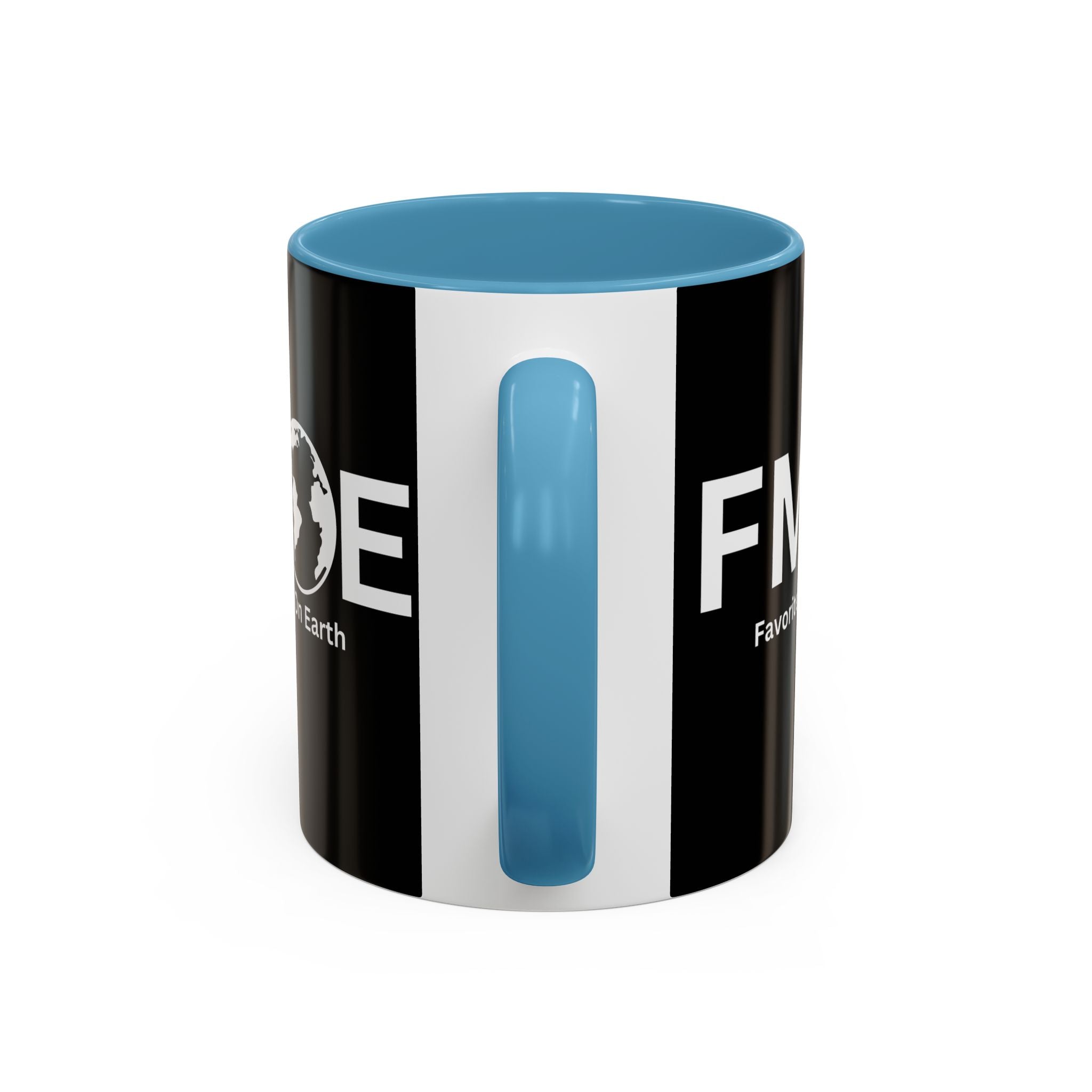 Favorite Mom On Earth (FMOE) Accent Coffee Mug (11oz, 15oz)