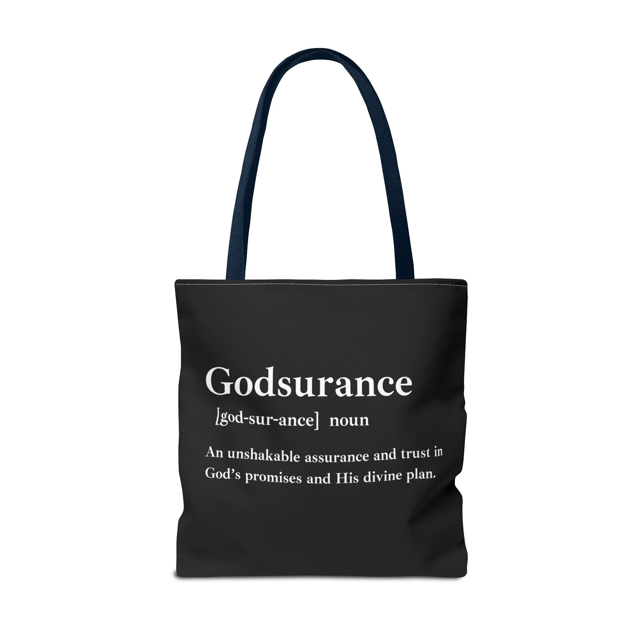 Godsurance Tote Bag - Custom Printed Stylish and Functional Tote