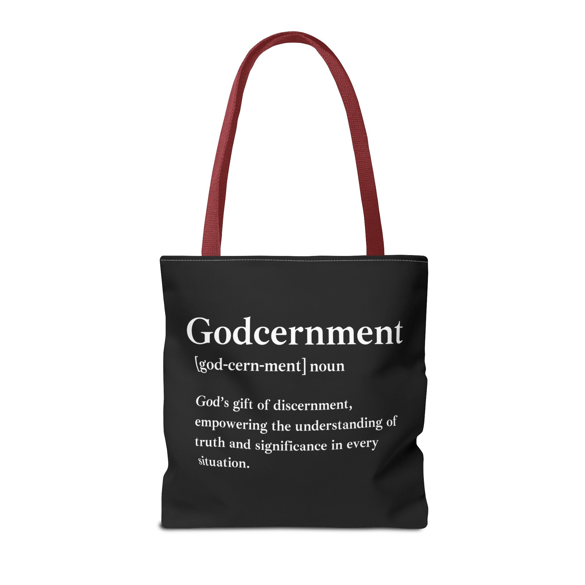 Godcernment Tote Bag - Custom Printed Stylish and Functional Tote