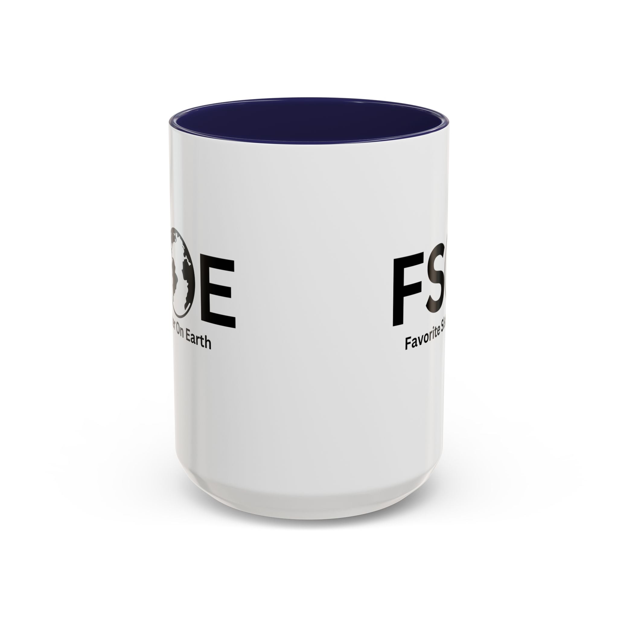 Favorite Sister On Earth (FSOE) Accent Coffee Mug (11oz, 15oz)