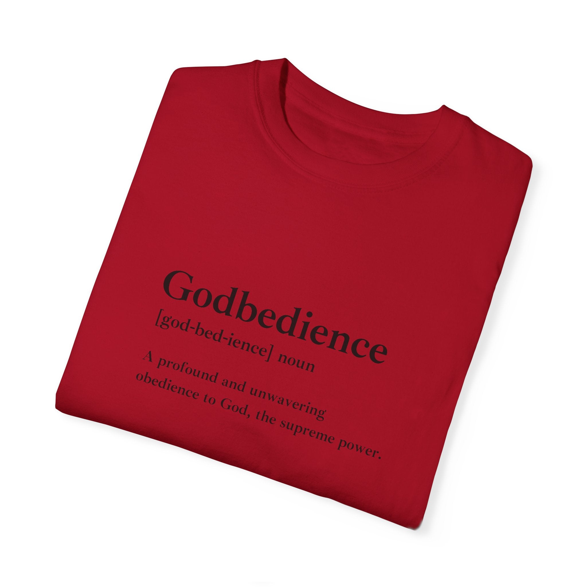 Godbedience Garment-Dyed T-Shirt | Comfort Colors 1717 | Soft-Washed & Customizable