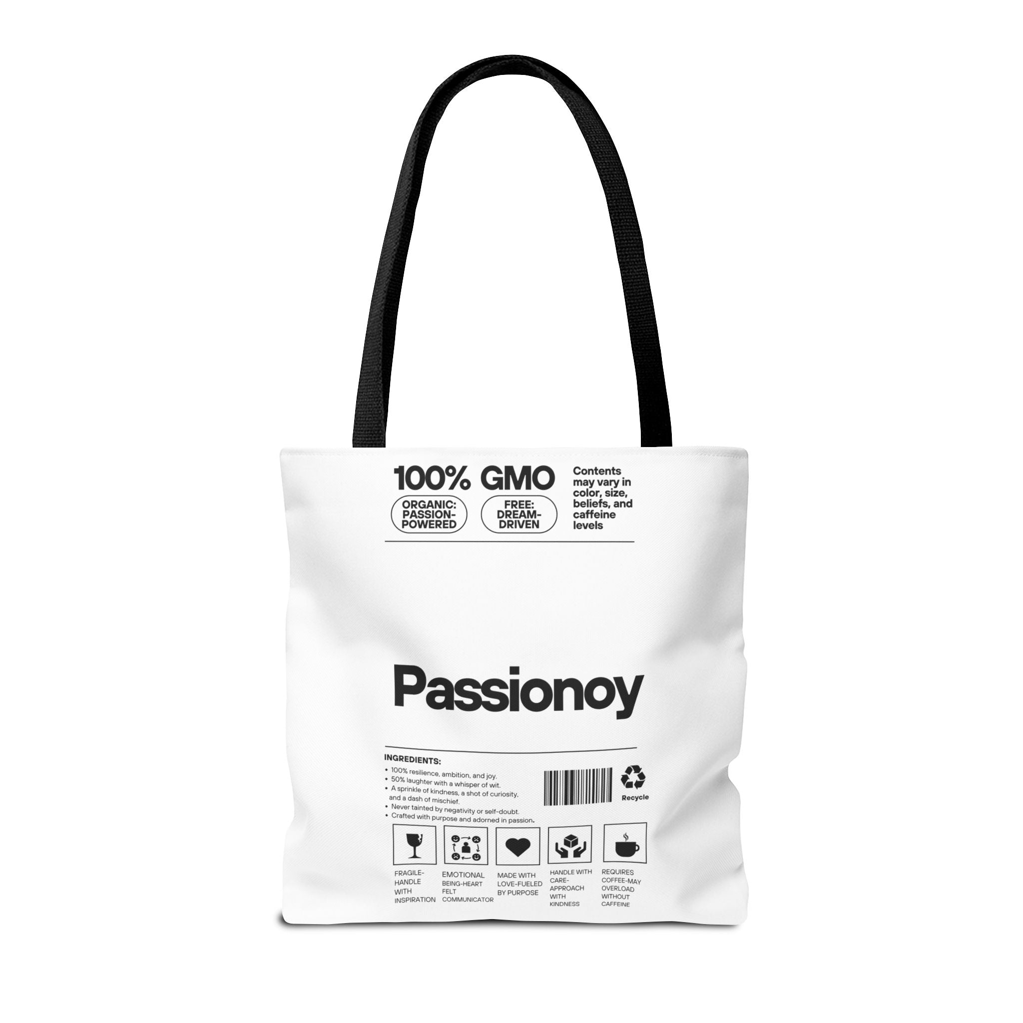 Passionoy Label Tote Bag - Custom Printed Stylish and Functional Tote