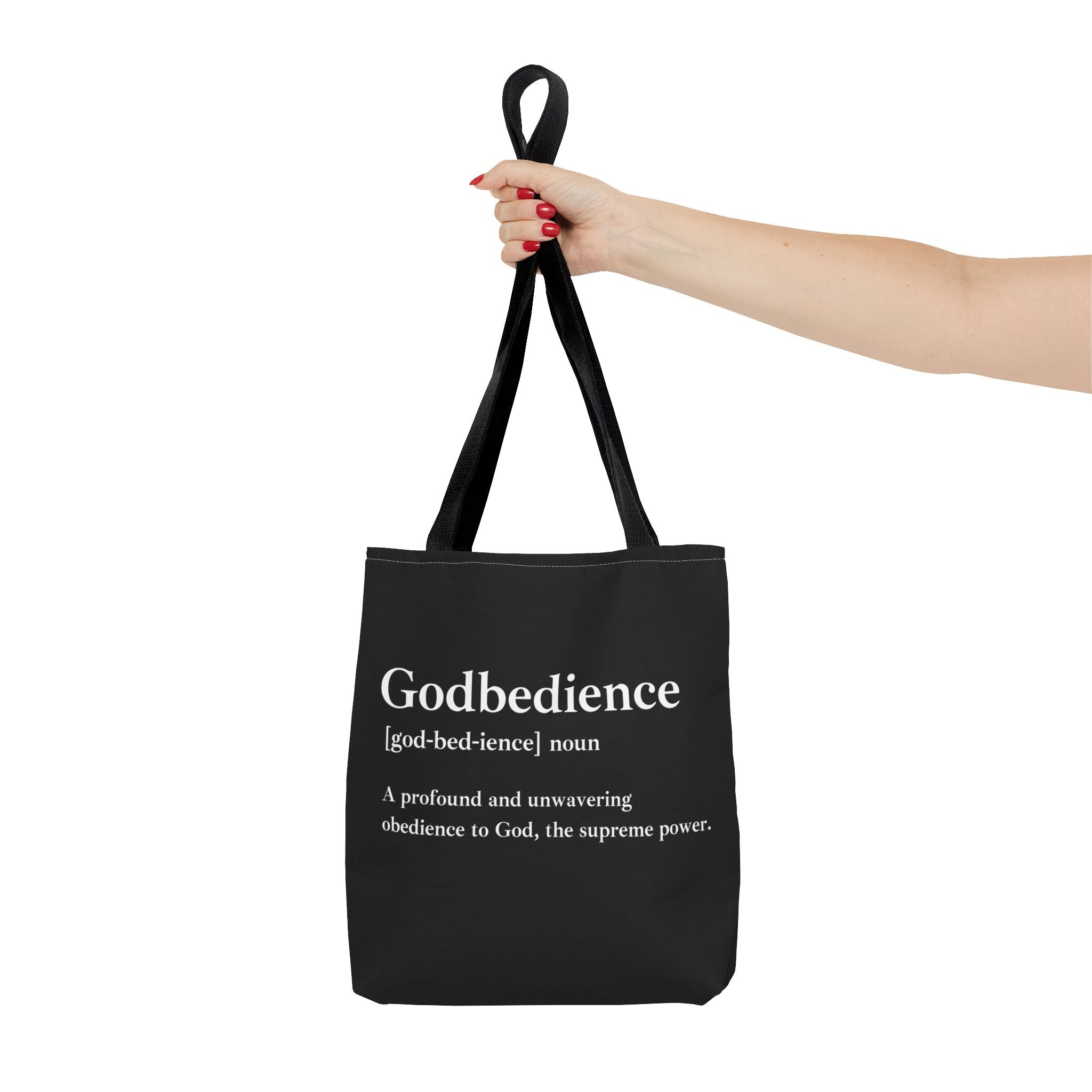 Godbedience Tote Bag - Custom Printed Stylish and Functional Tote
