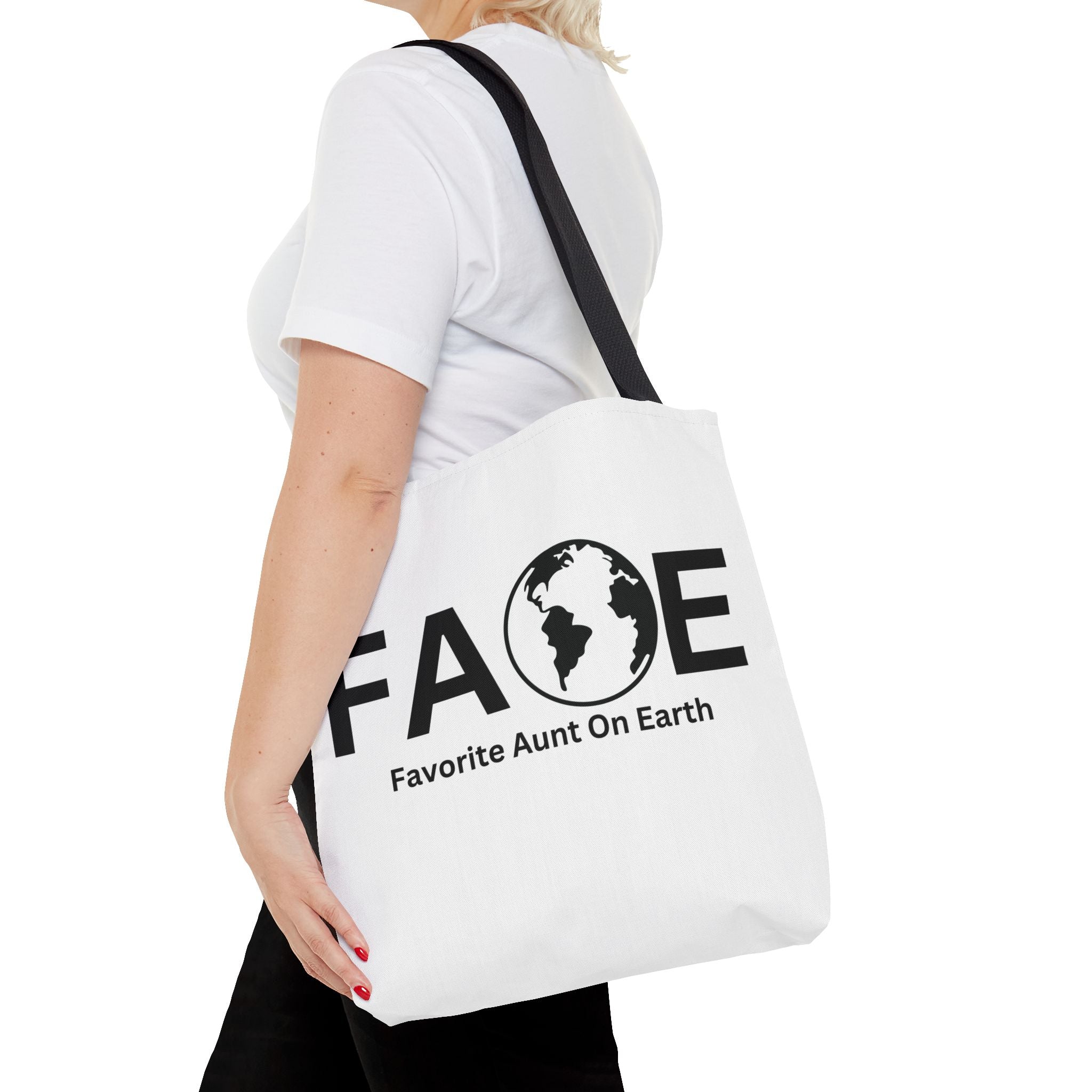 Favorite Aunt On Earth (FAOE) Tote Bag - Custom Printed Stylish and Functional Tote