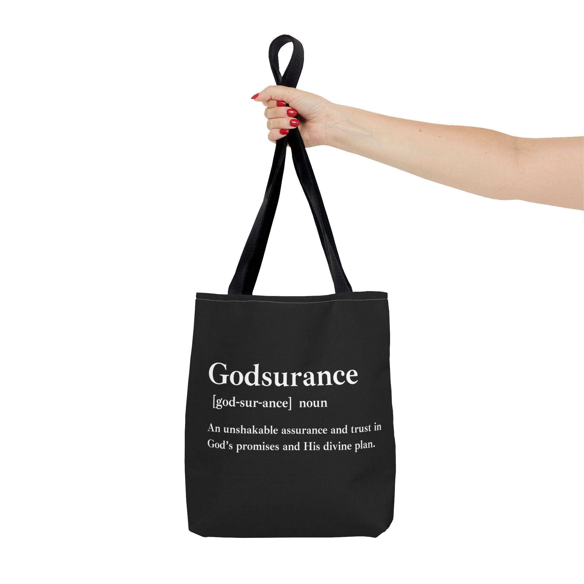 Godsurance Tote Bag - Custom Printed Stylish and Functional Tote