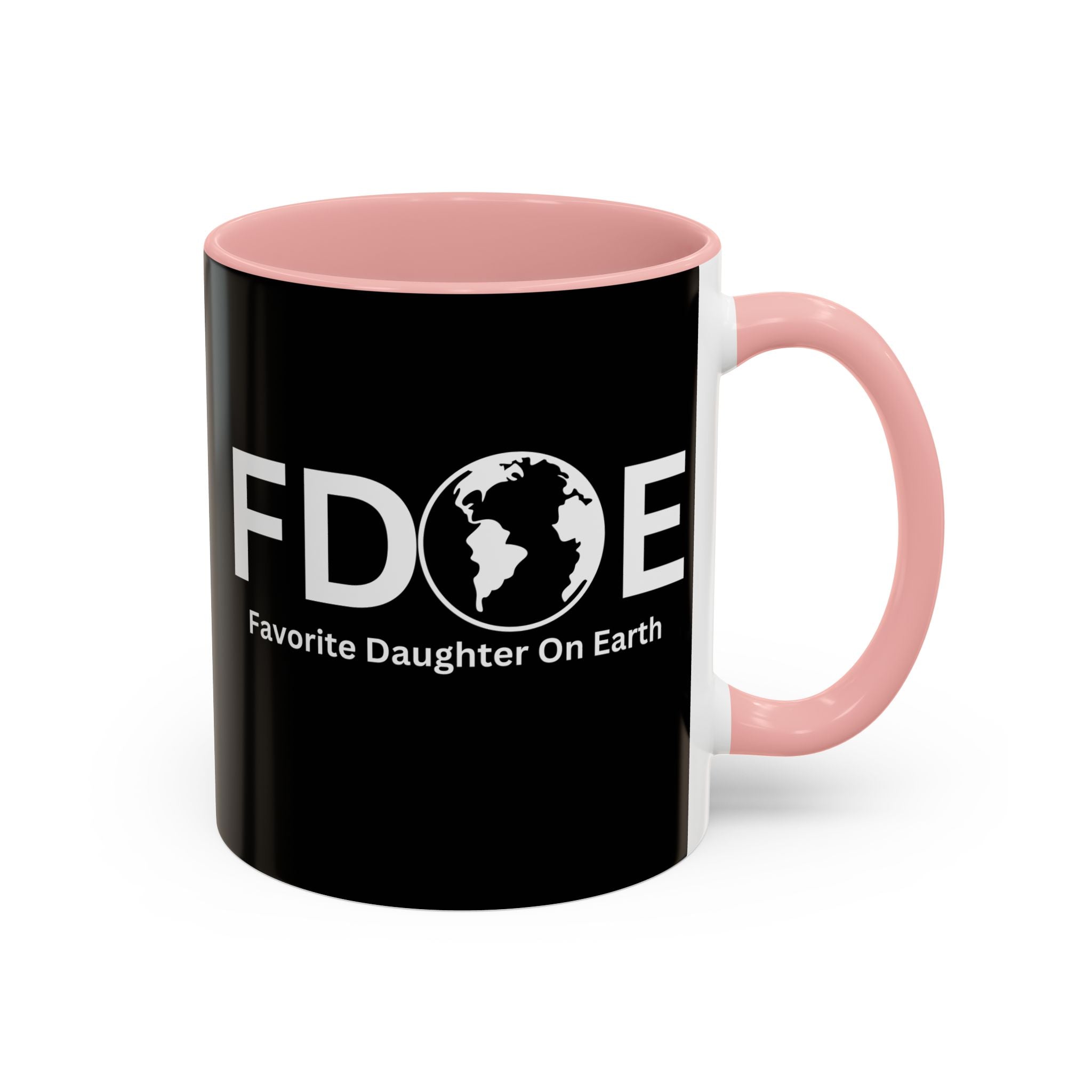 Favorite Daughter On Earth (FDOE) Accent Coffee Mug (11oz, 15oz)