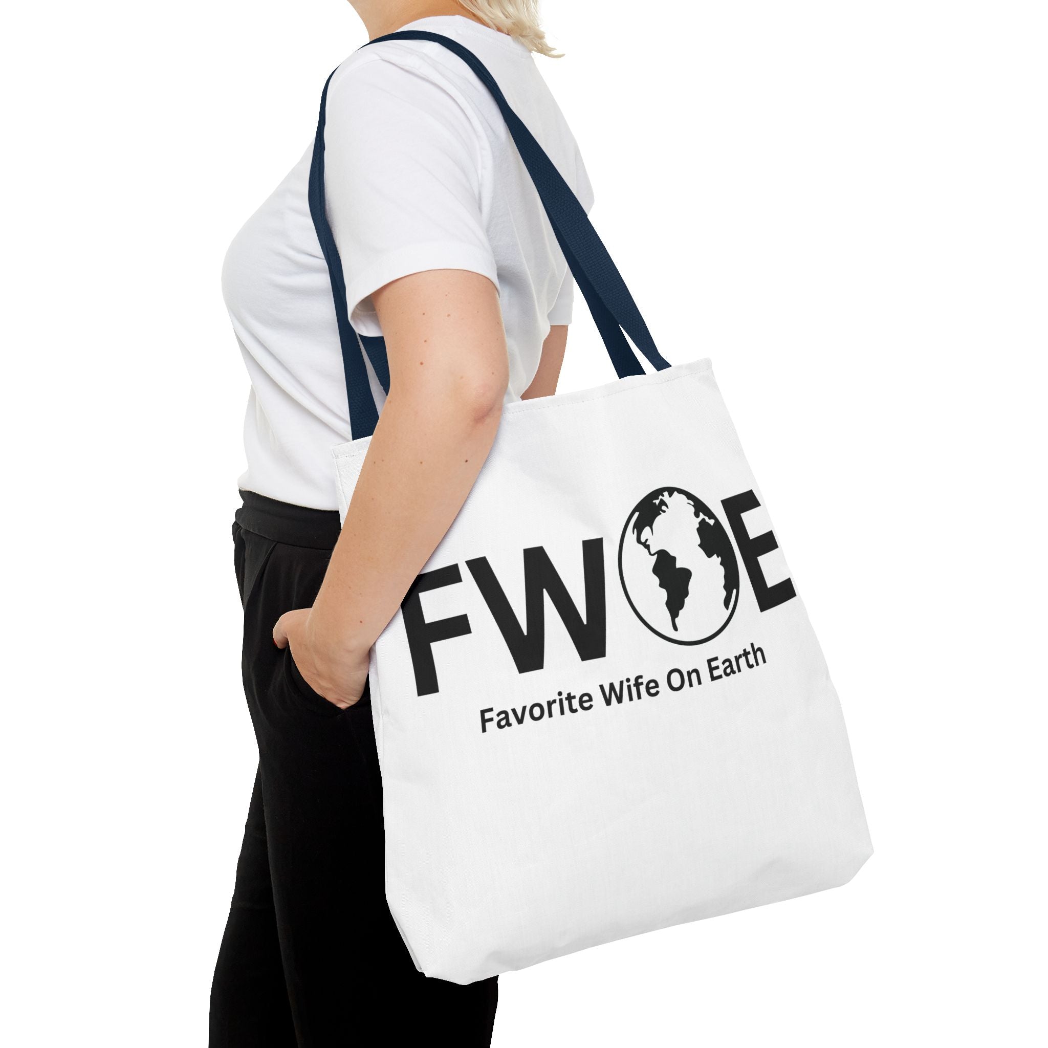 Favorite Wife On Earth (FWOE) Tote Bag - Custom Printed Stylish and Functional Tote