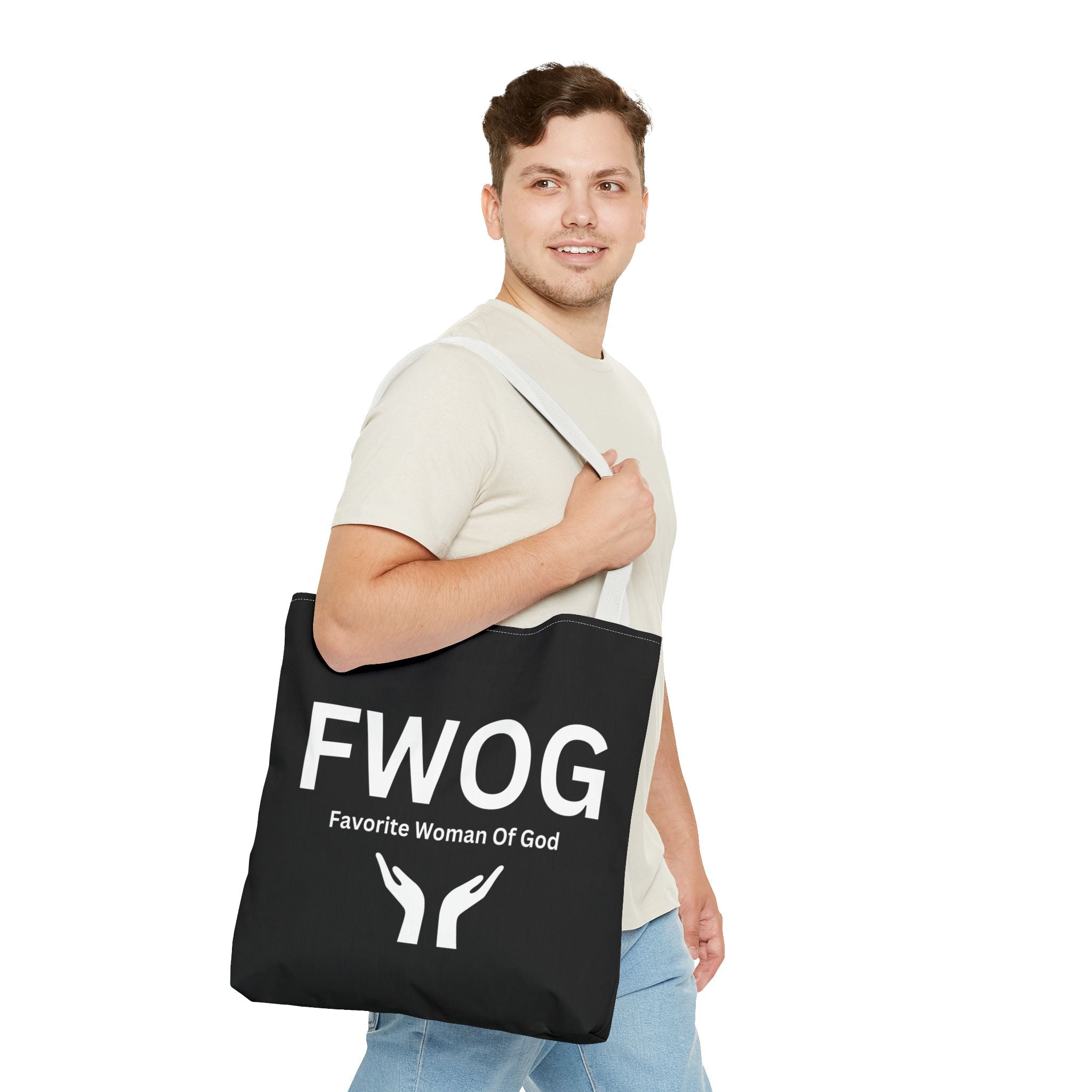 Favorite Woman of God (FWOG) Tote Bag - Custom Printed Stylish and Functional Tote