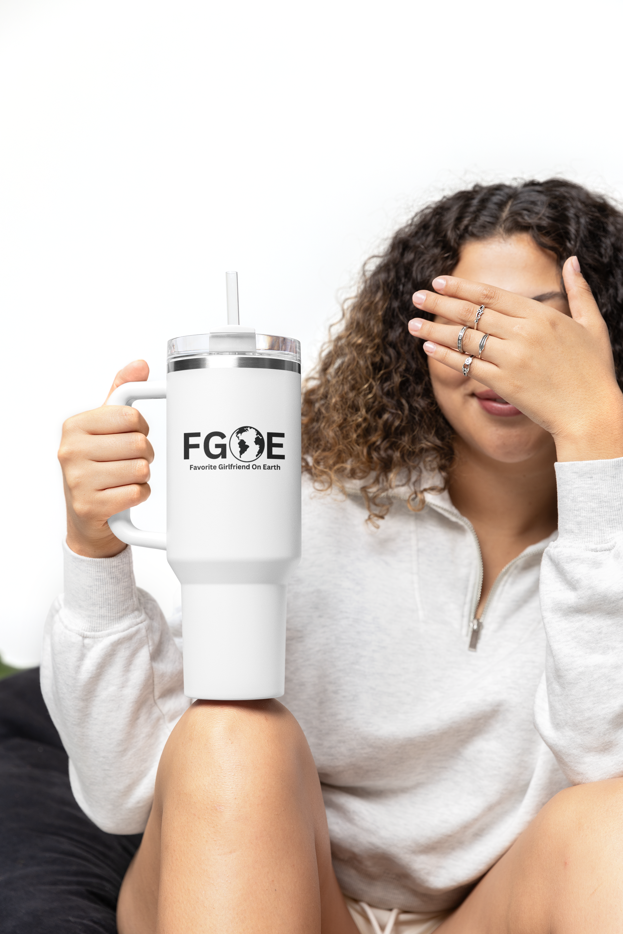 Favorite Girlfriend on Earth (FGOE) Insulated Travel Mug, 40oz