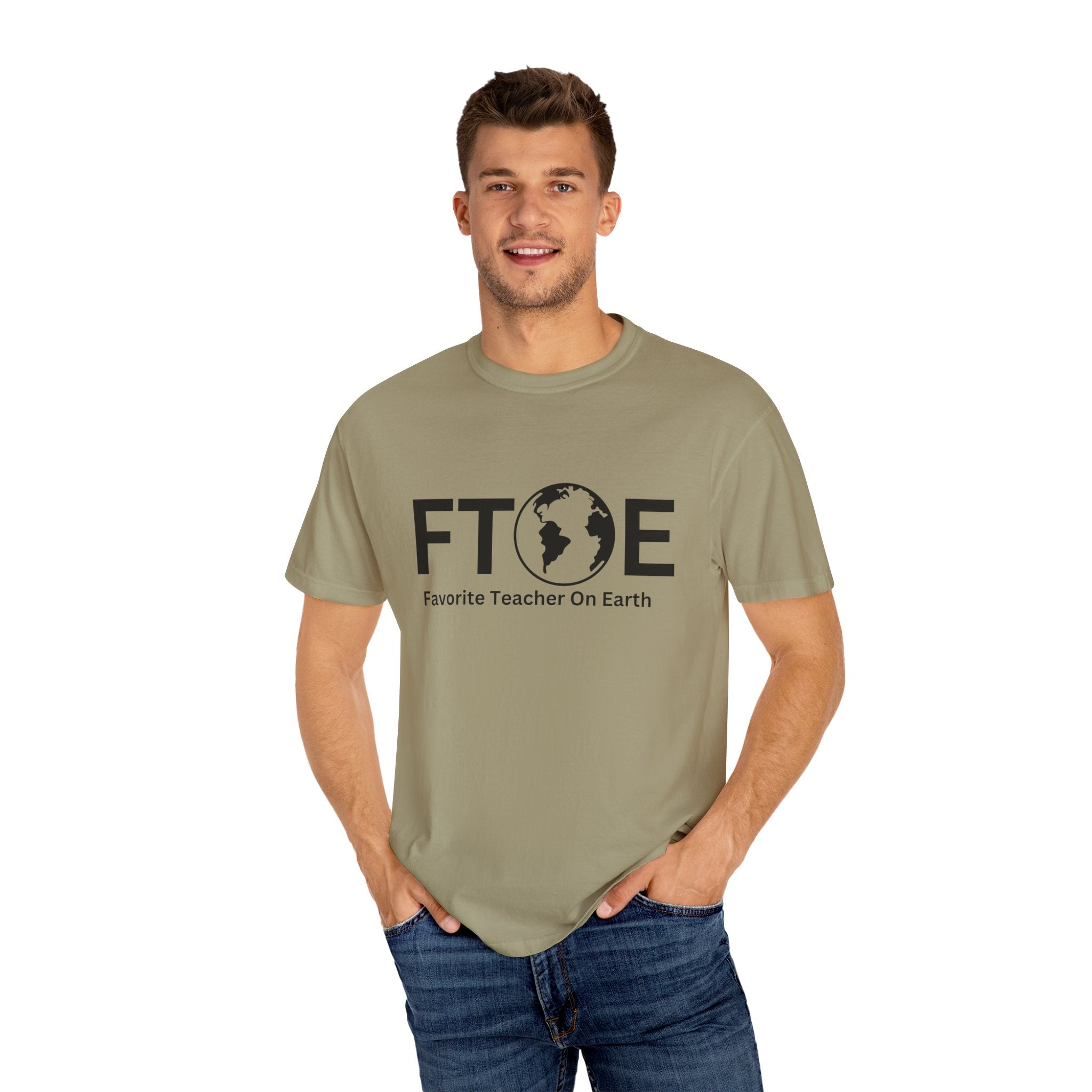 Favorite Teacher On Earth T-Shirt (FTOE) – Customizable Comfort Colors Garment-Dyed Tee