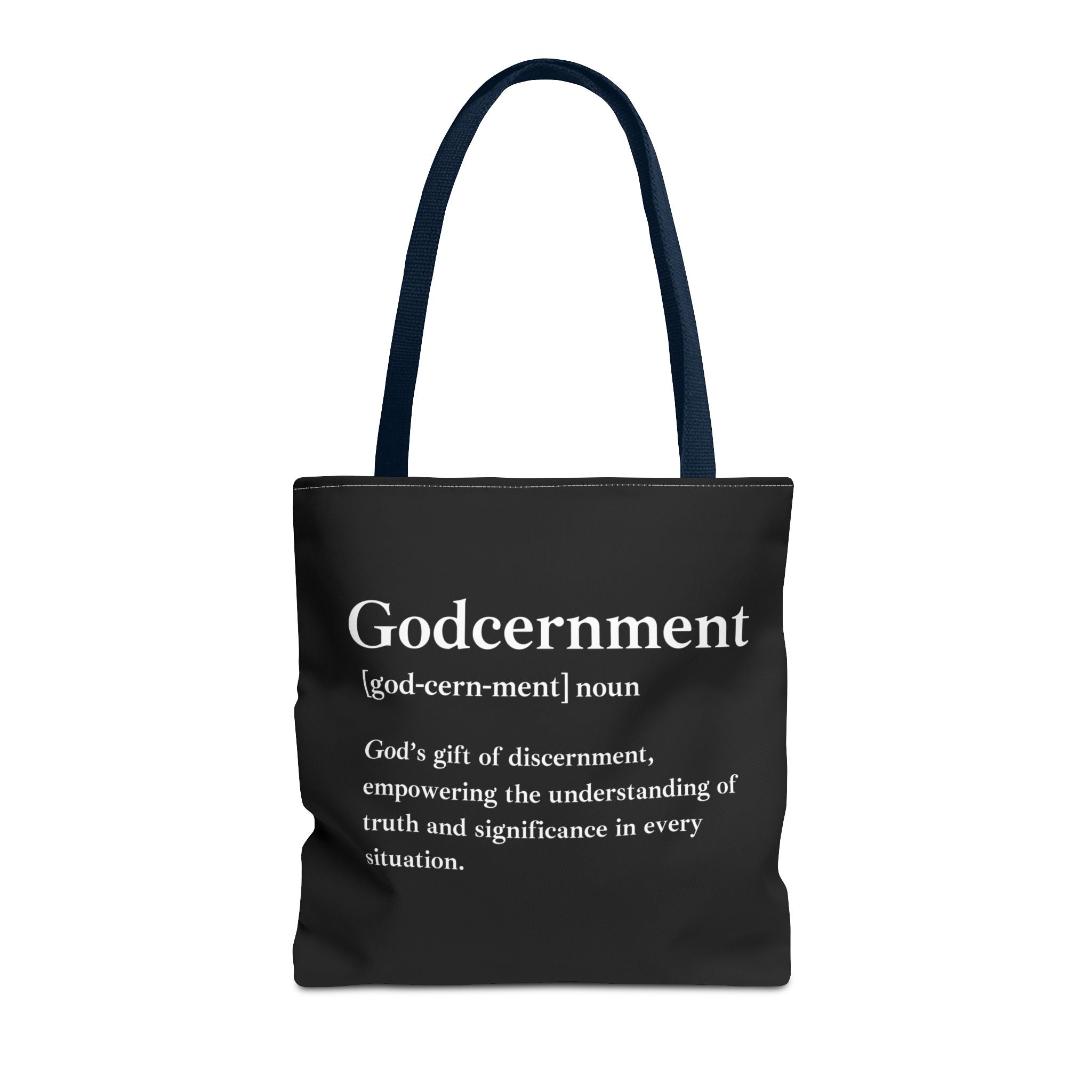 Godcernment Tote Bag - Custom Printed Stylish and Functional Tote