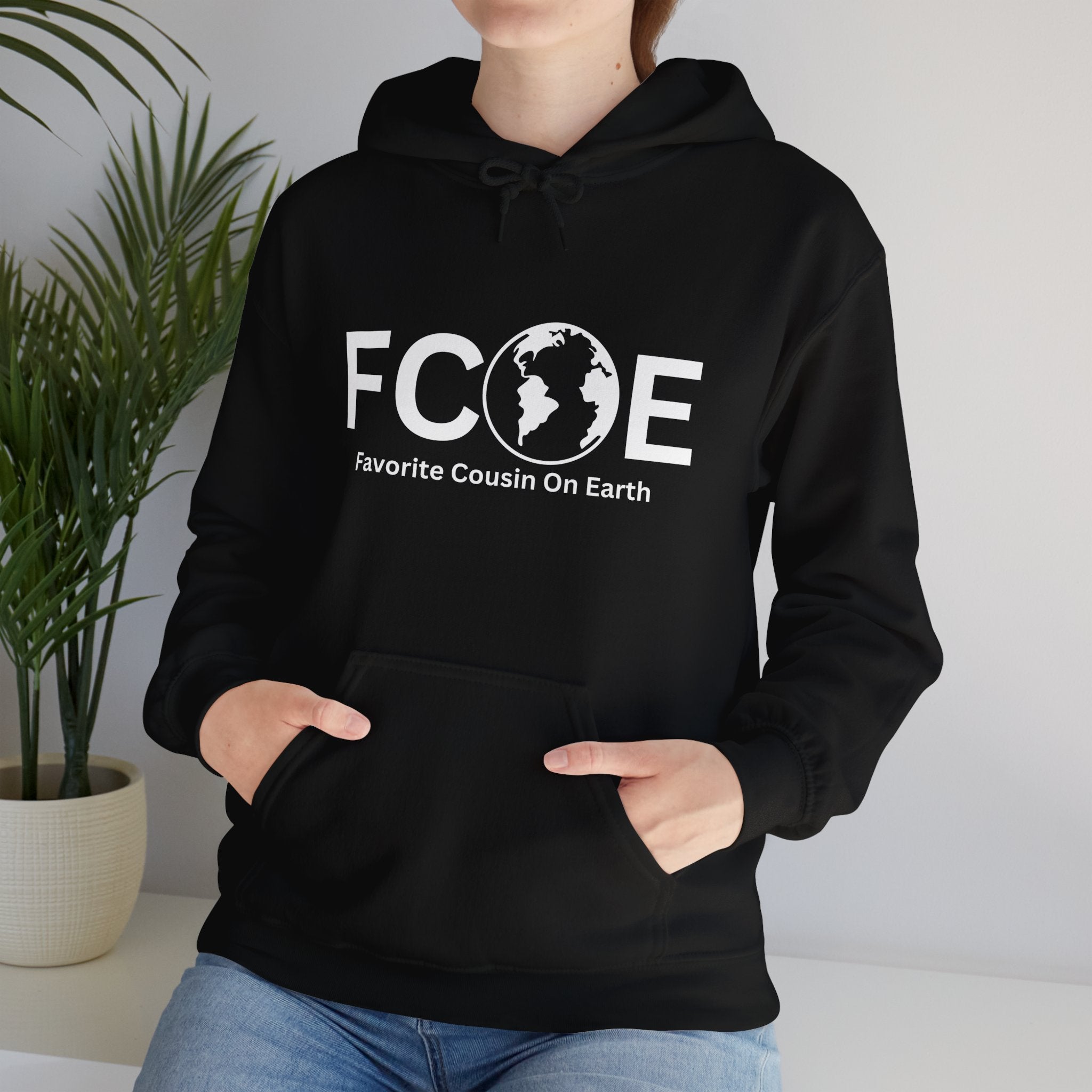Favorite Cousin On Earth (FCOE) Unisex Heavy Blend™ Hooded Sweatshirt