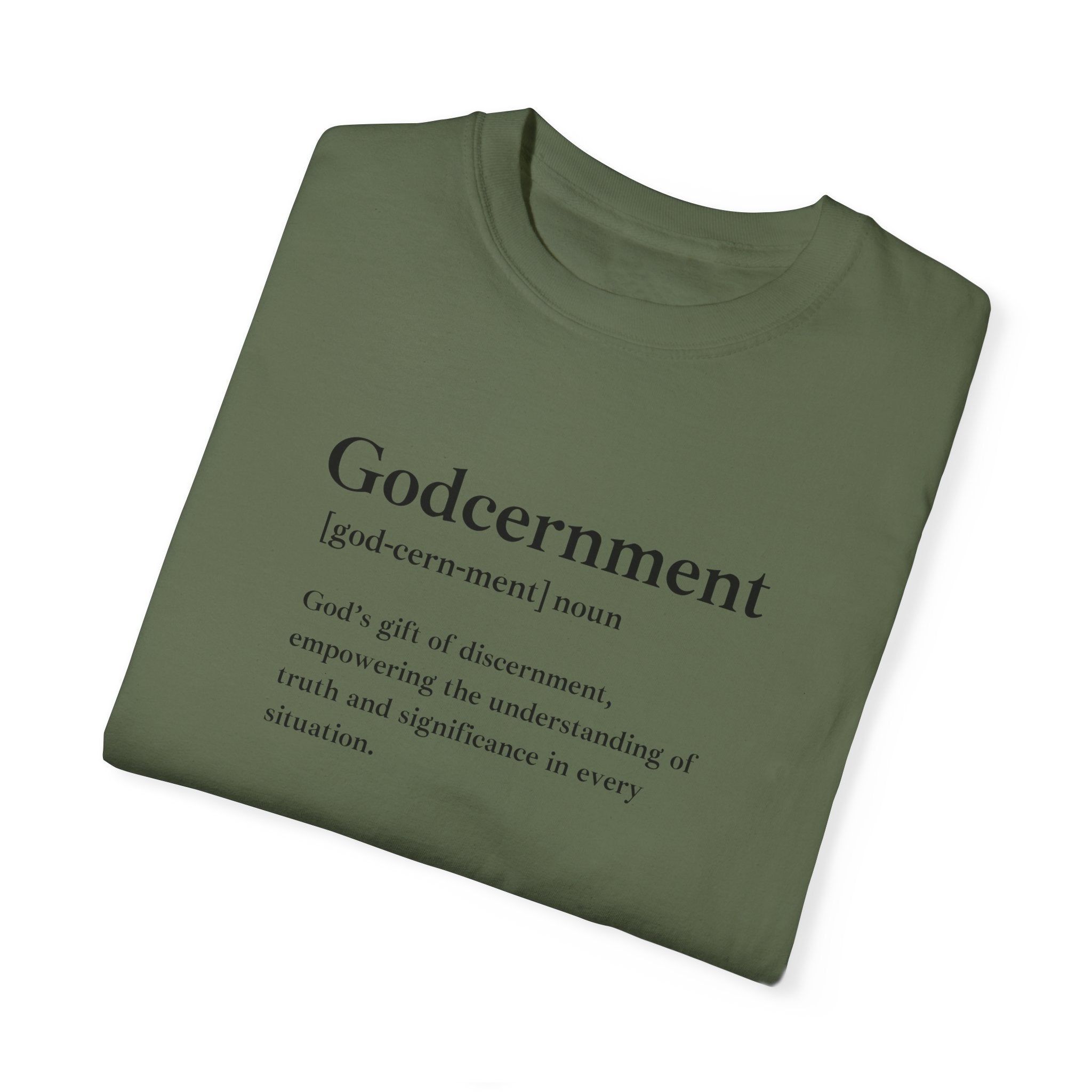 Godcernment T-Shirt – Comfort Colors 1717 Garment-Dyed Tee