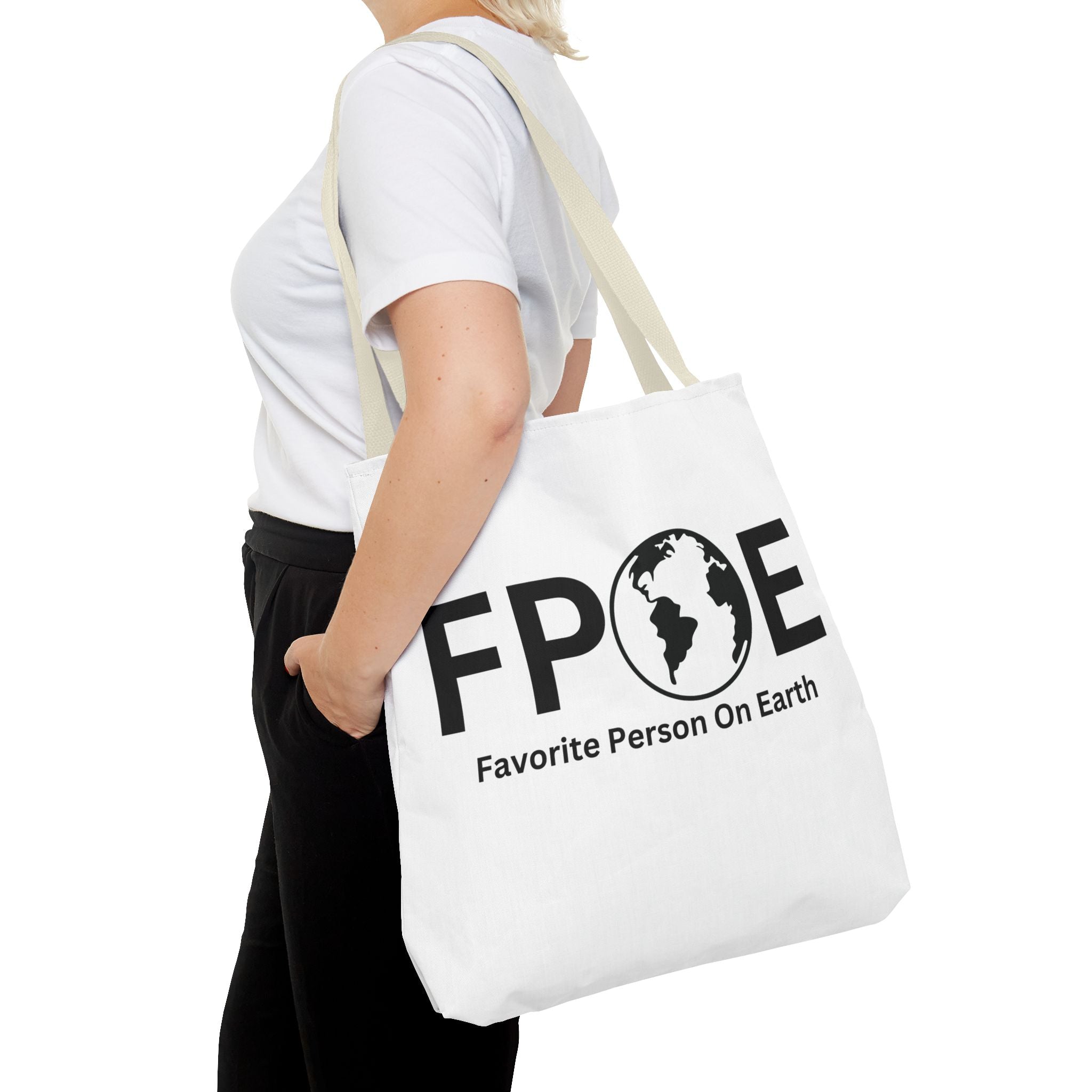 Favorite Person On Earth (FPOE) Tote Bag - Custom Printed Stylish and Functional Tote