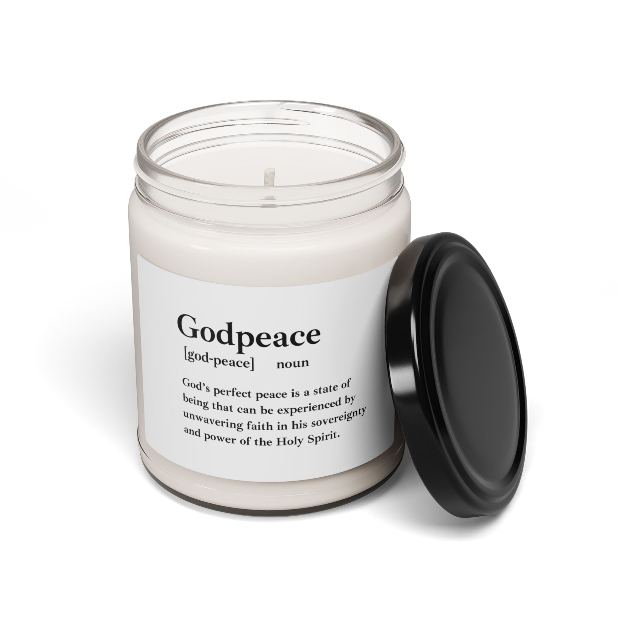 Godpeace Scented Soy Candle - 9oz Natural Wax Candle with Custom Label