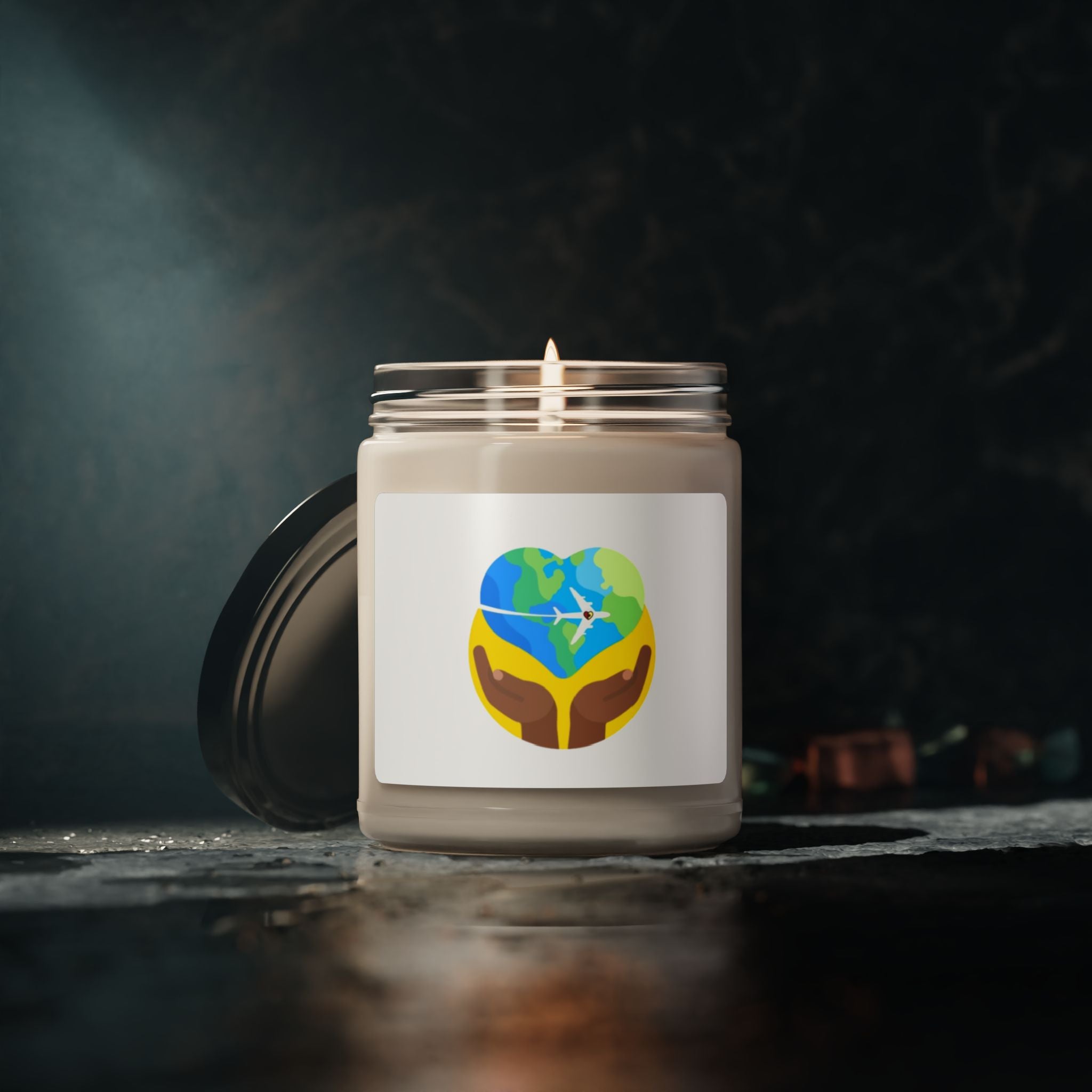 Passion & Purpose Adventures Logo Scented Soy Candle - 9oz Natural Wax Candle with Custom Label