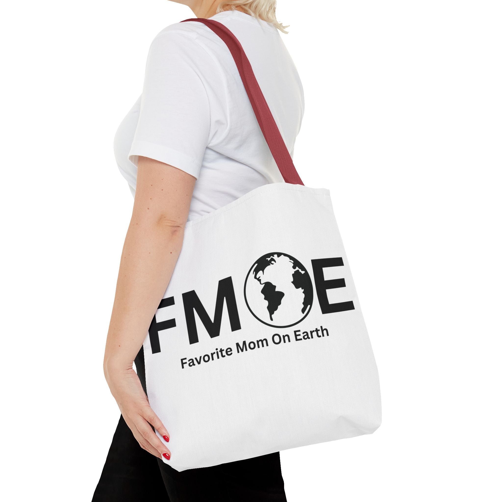 Favorite Mom On Earth (FMOE) Tote Bag- Custom Printed Stylish and Functional Tote
