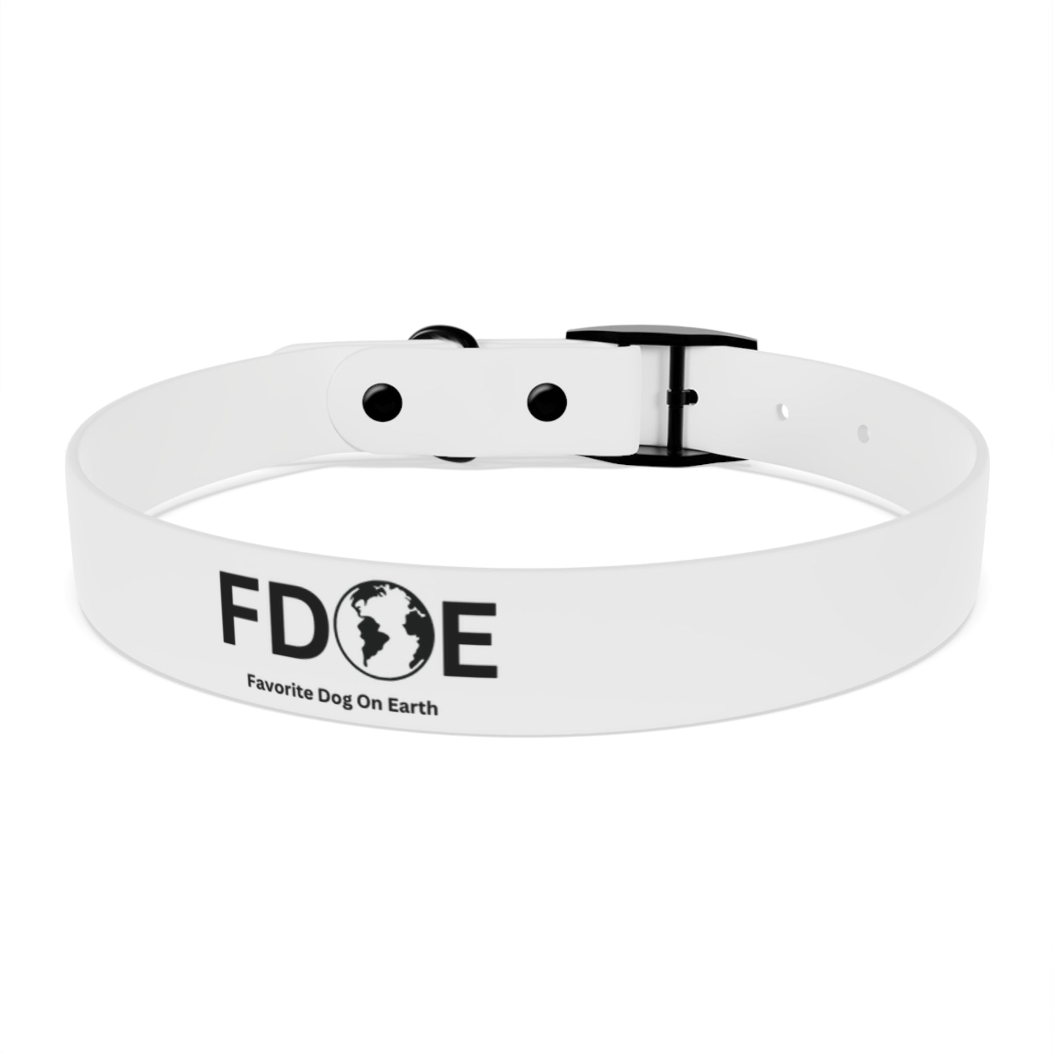 Favorite Dog On Earth (FDOE) Collar, Personalized Pet Accessory, Custom Dog Collar, Stylish Pet Gear, Durable Dog Collar
