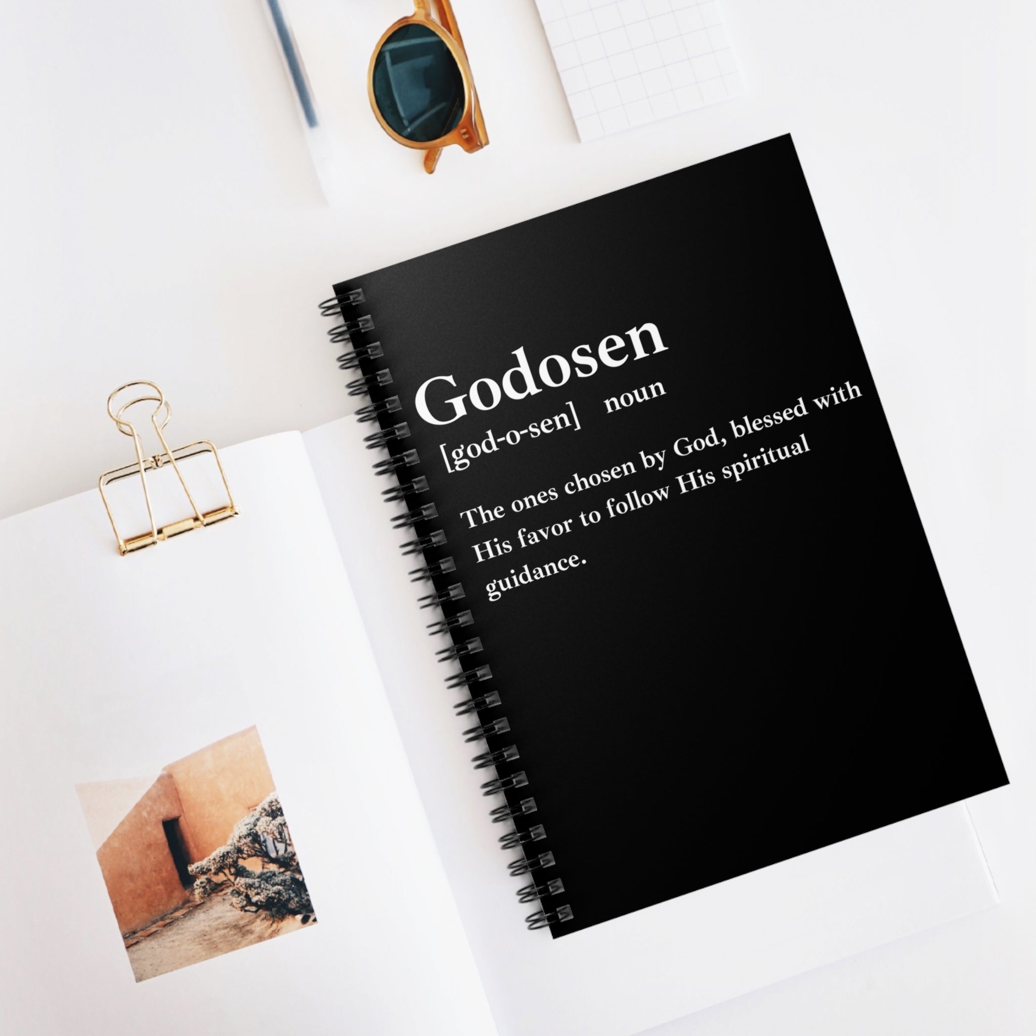 Godosen Spiral Notebook - 118 Page Ruled Line Notebook for Everyday Use