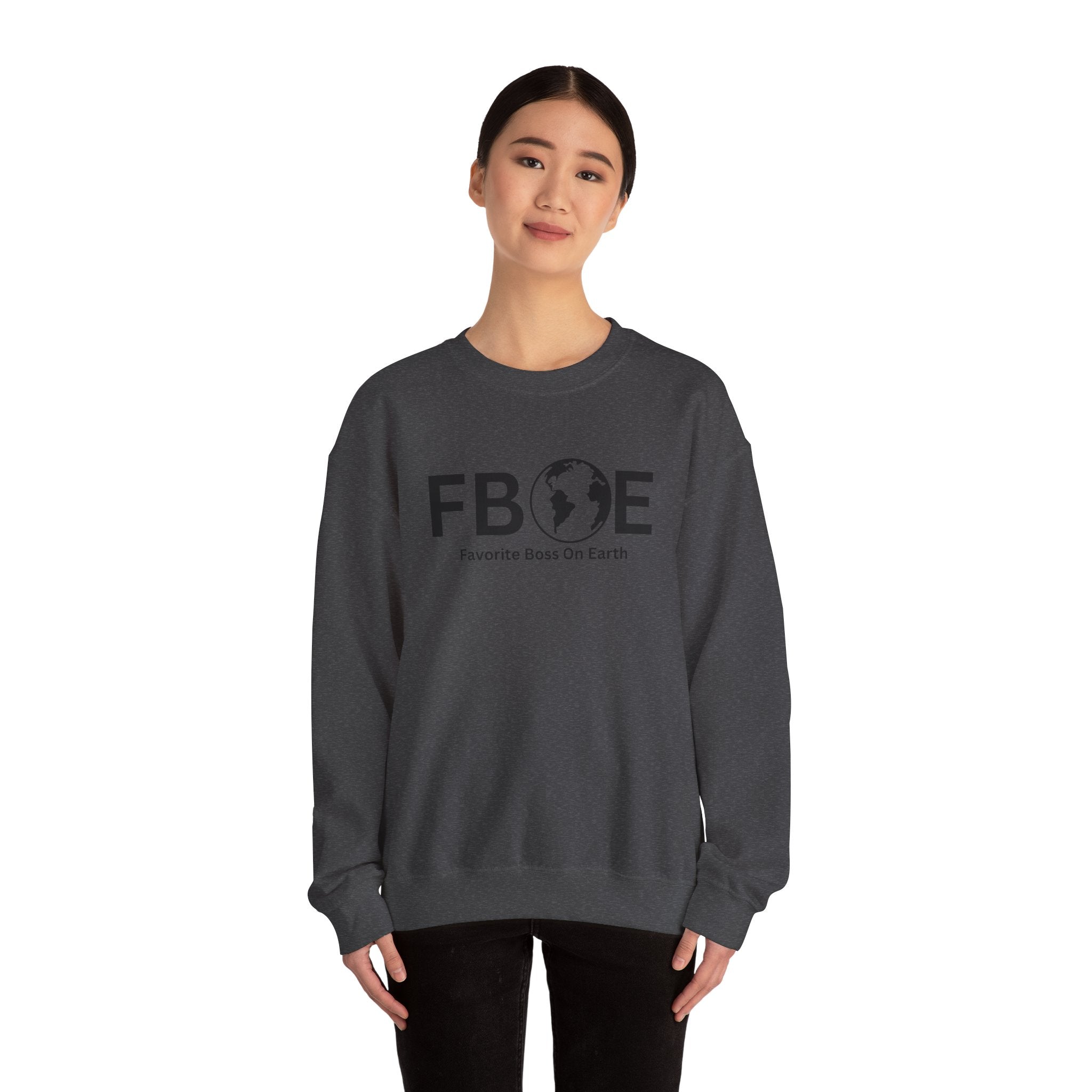 Favorite Boss On Earth (FBOE) - Unisex Heavy Blend Crewneck Sweatshirt