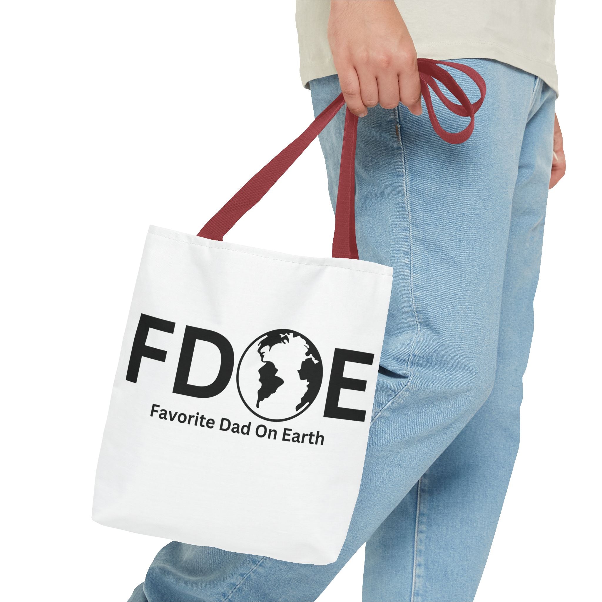 Favorite Dad On Earth (FDOE) Tote Bag- Custom Printed Stylish and Functional Tote