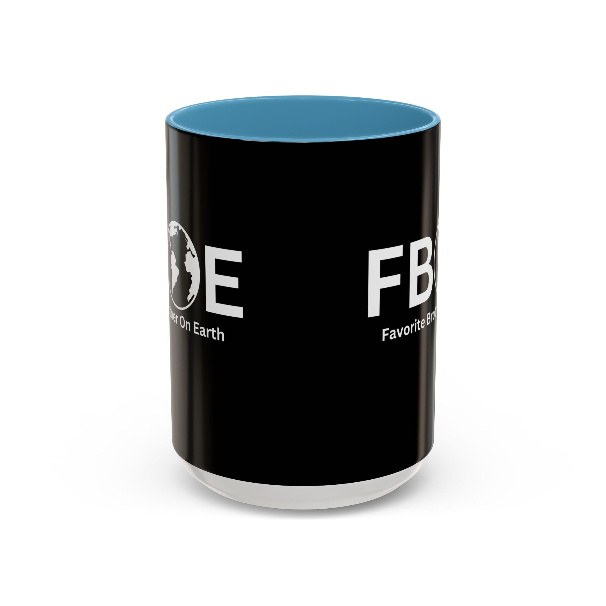 Favorite Brother On Earth (FBOE) Accent Coffee Mug (11oz, 15oz)