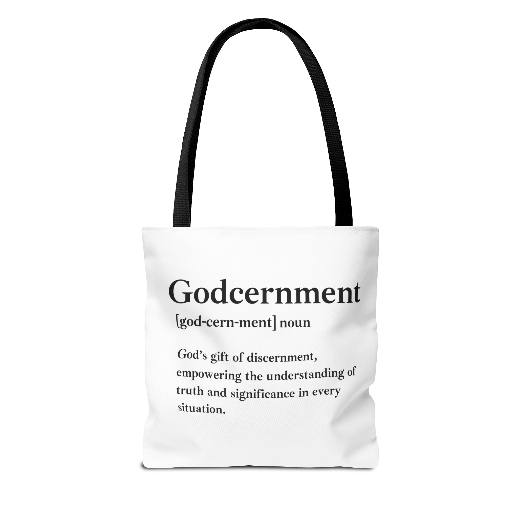 Godcernment Tote Bag - Custom Printed Stylish and Functional Tote