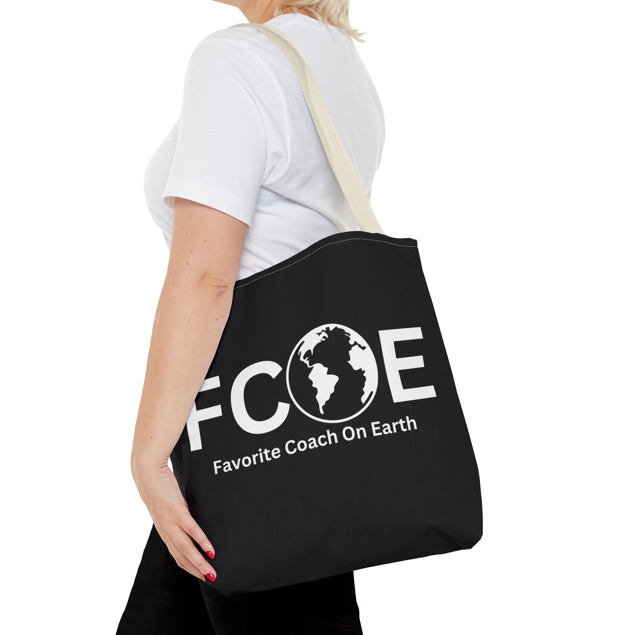 Favorite Coach On Earth (FCOE) Tote Bag - Custom Printed Stylish and Functional Tote