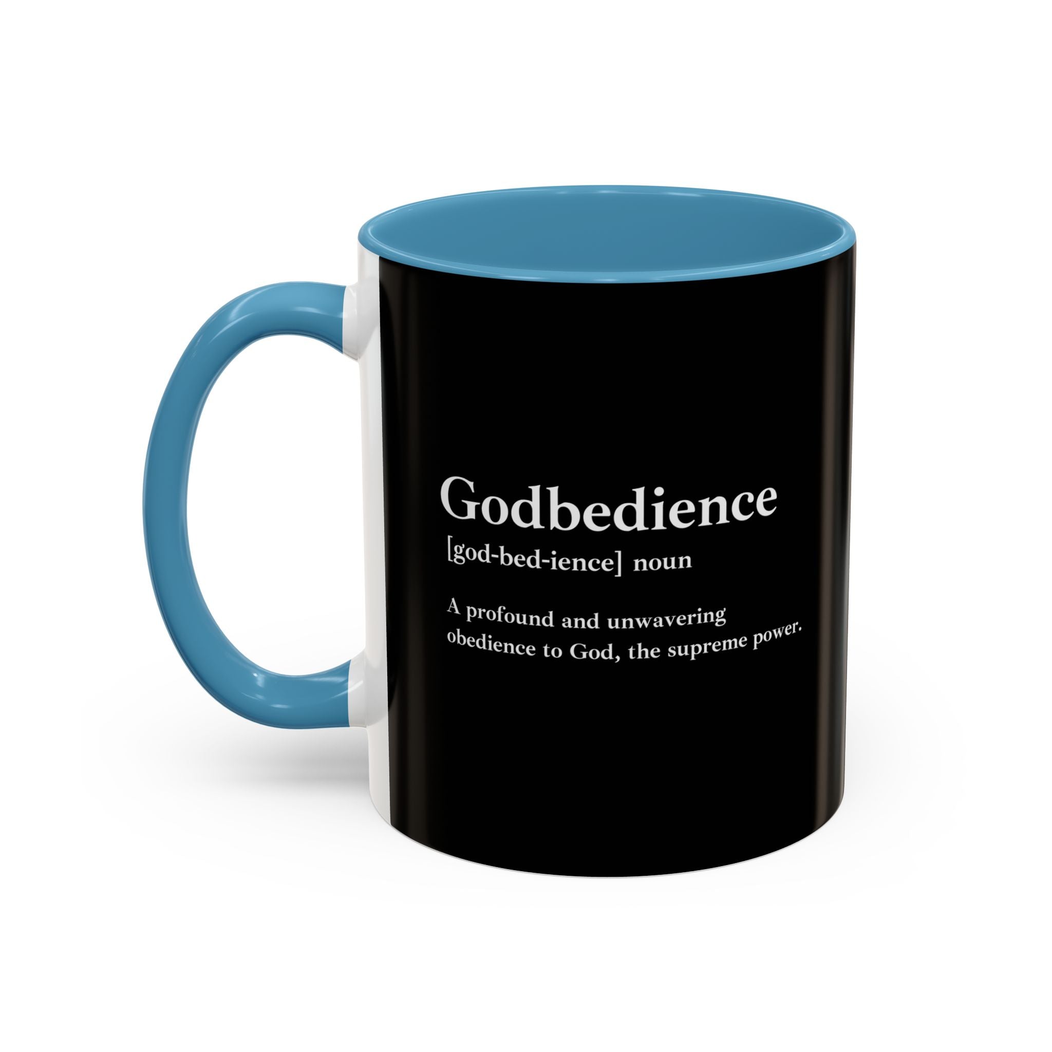 Godbedience Accent Coffee Mug (11, 15oz)