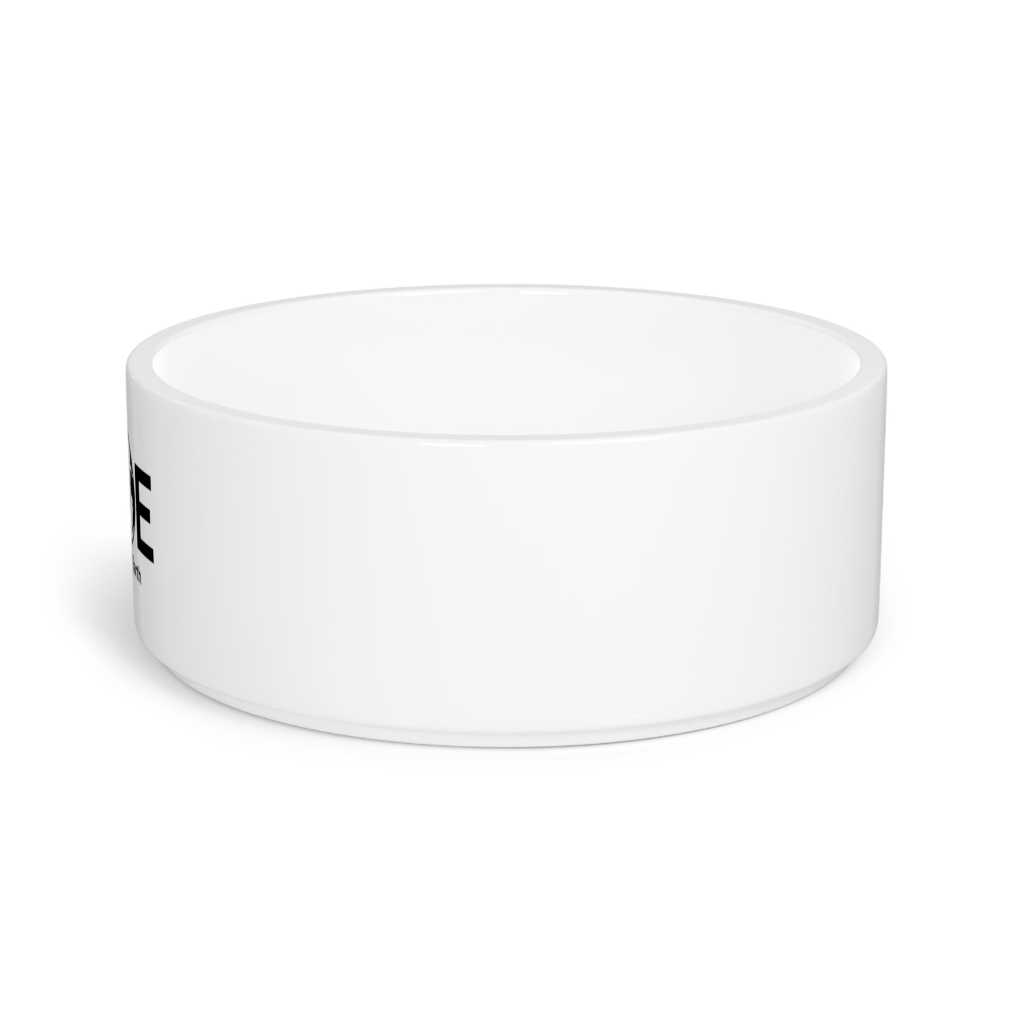 Favorite Cat On Earth (FCOE) - White Ceramic Custom Pet Bowl