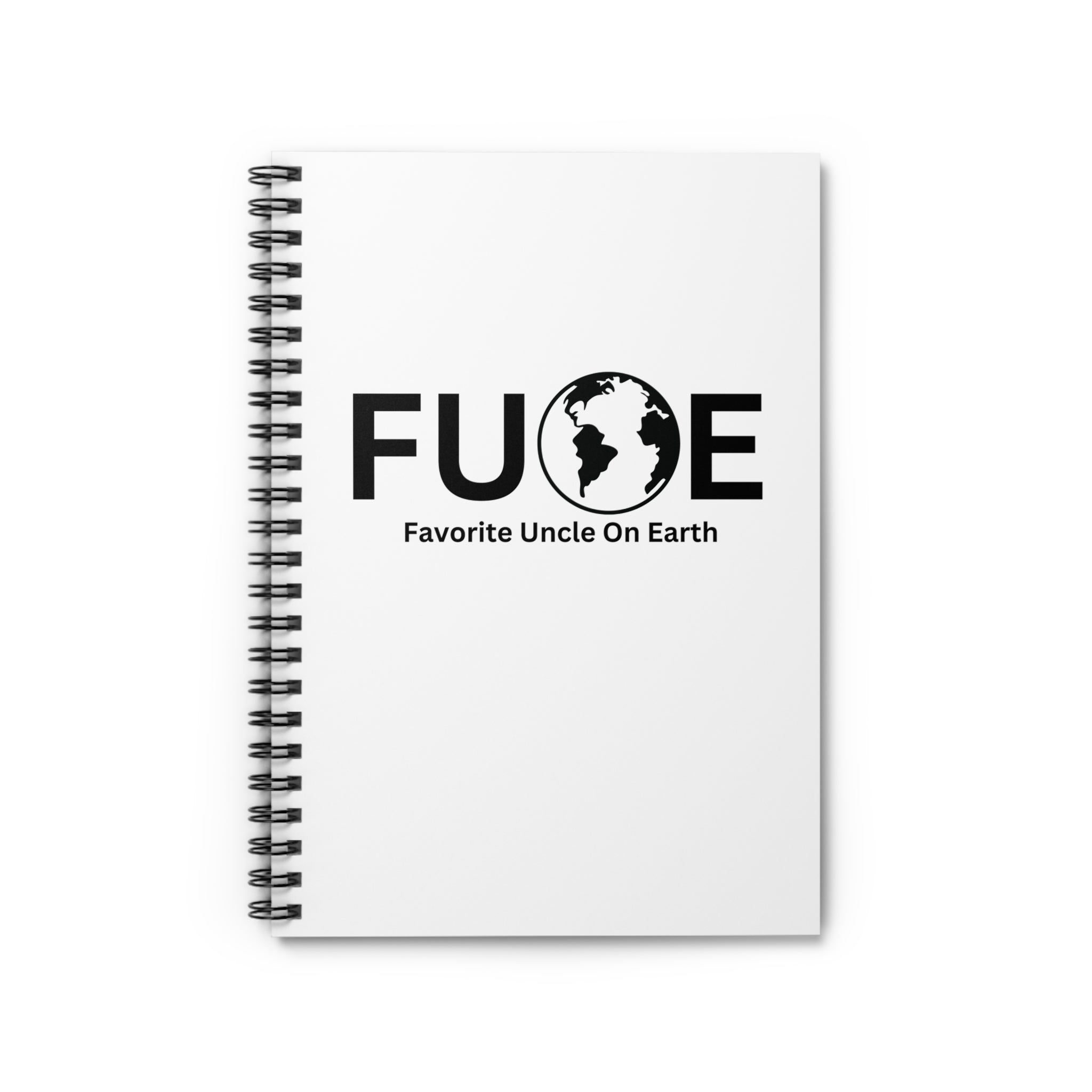 Favorite Uncle On Earth (FUOE) Spiral Notebook - 118 Page Ruled Line Notebook for Everyday Use
