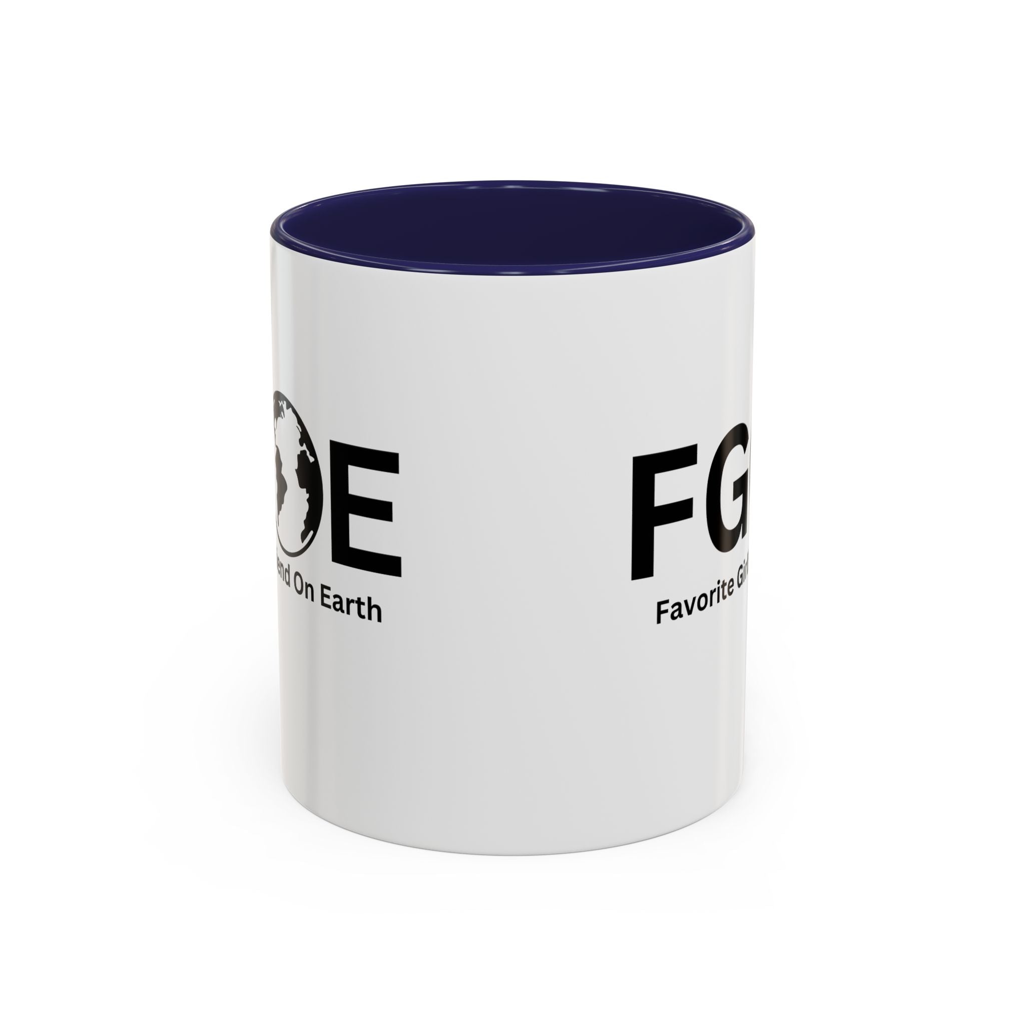 Favorite Girlfriend On Earth (FGOE) Accent Coffee Mug (11oz, 15oz)