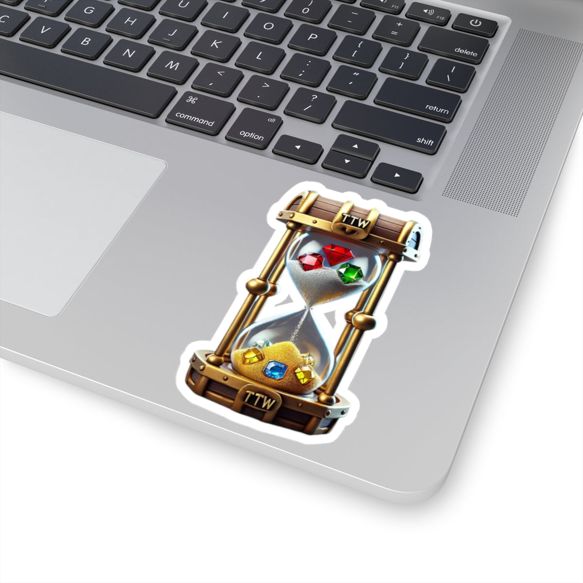 Treasure The Wait Logo Kiss-Cut Stickers - Custom Vinyl Stickers for Creative Decor