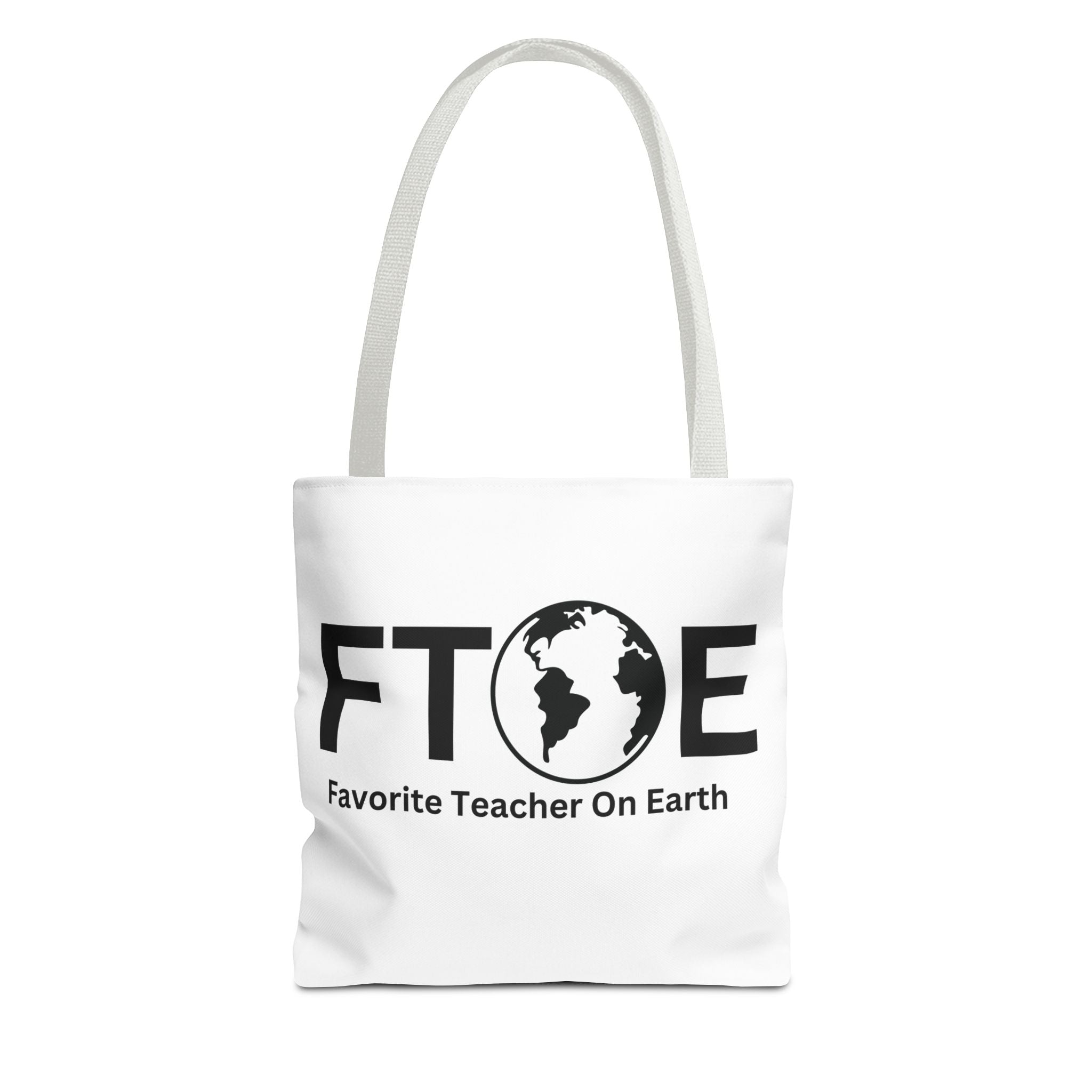 Favorite Teacher On Earth (FTOE) Tote Bag - Custom Printed Stylish and Functional Tote
