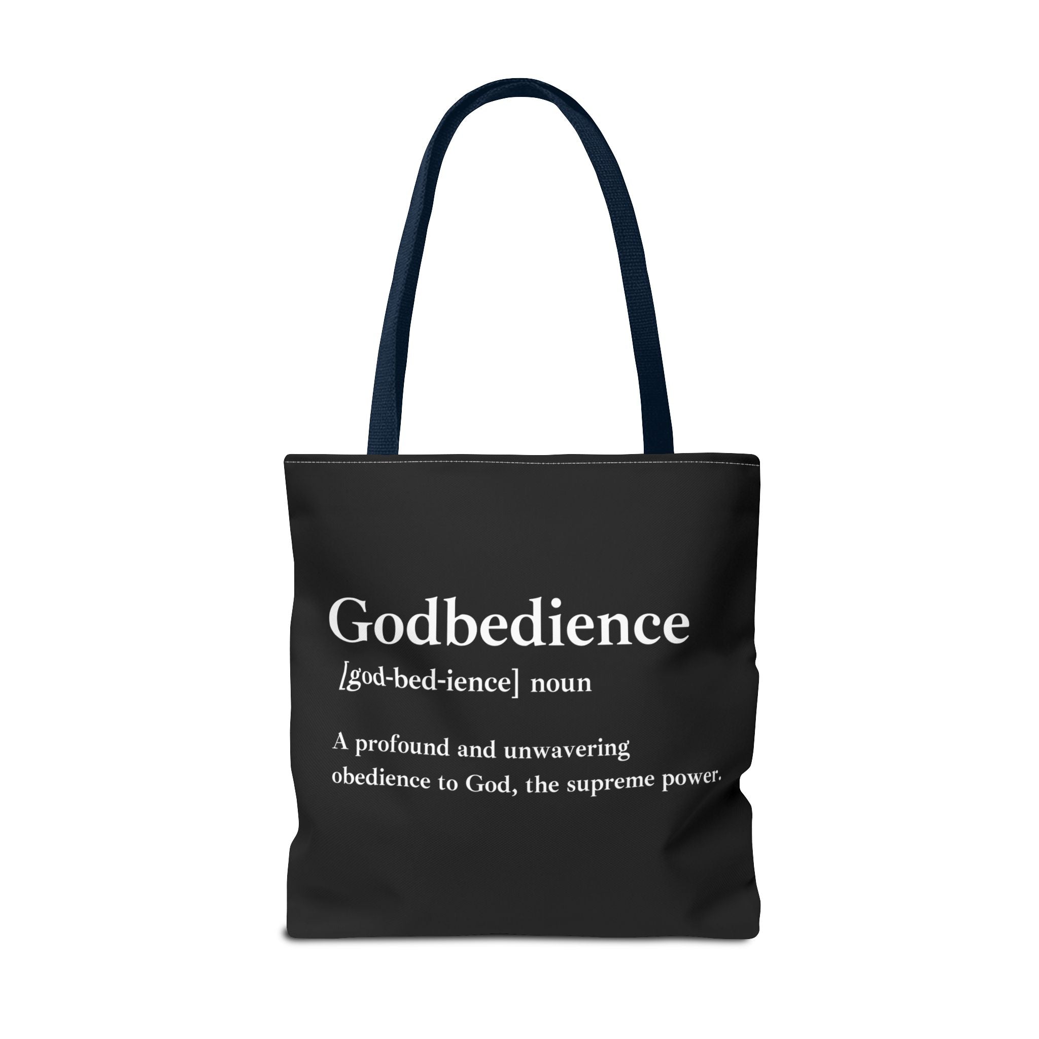 Godbedience Tote Bag - Custom Printed Stylish and Functional Tote