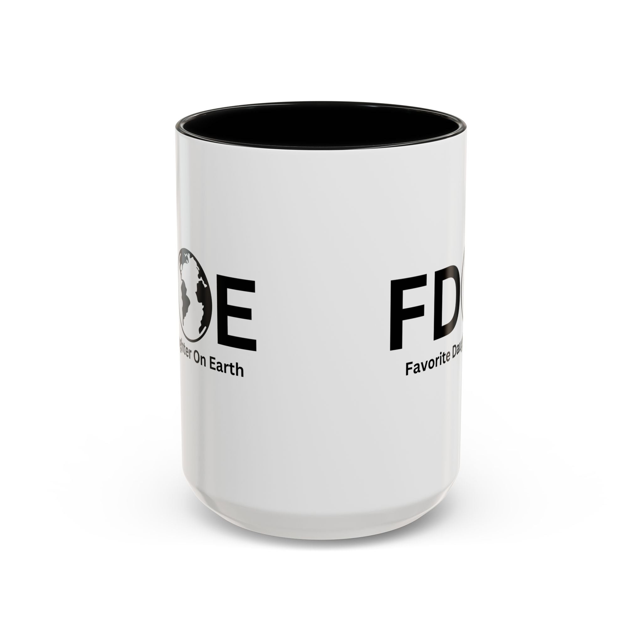Favorite Daughter On Earth (FDOE) Accent Coffee Mug (11oz, 15oz)