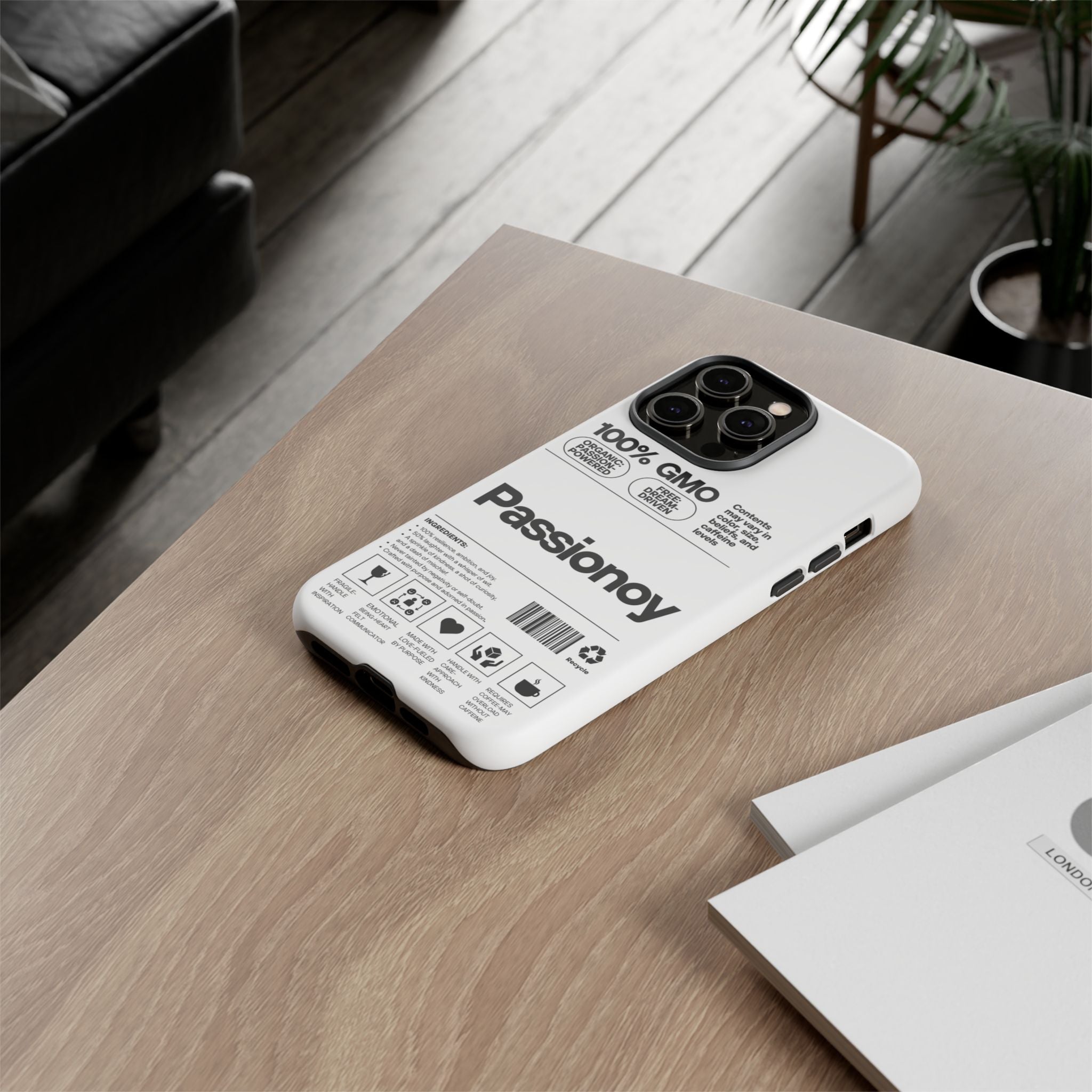 Passionoy Label Tough Cases - Custom Protective Phone Cases for iPhone, Samsung Galaxy, and Google Pixel