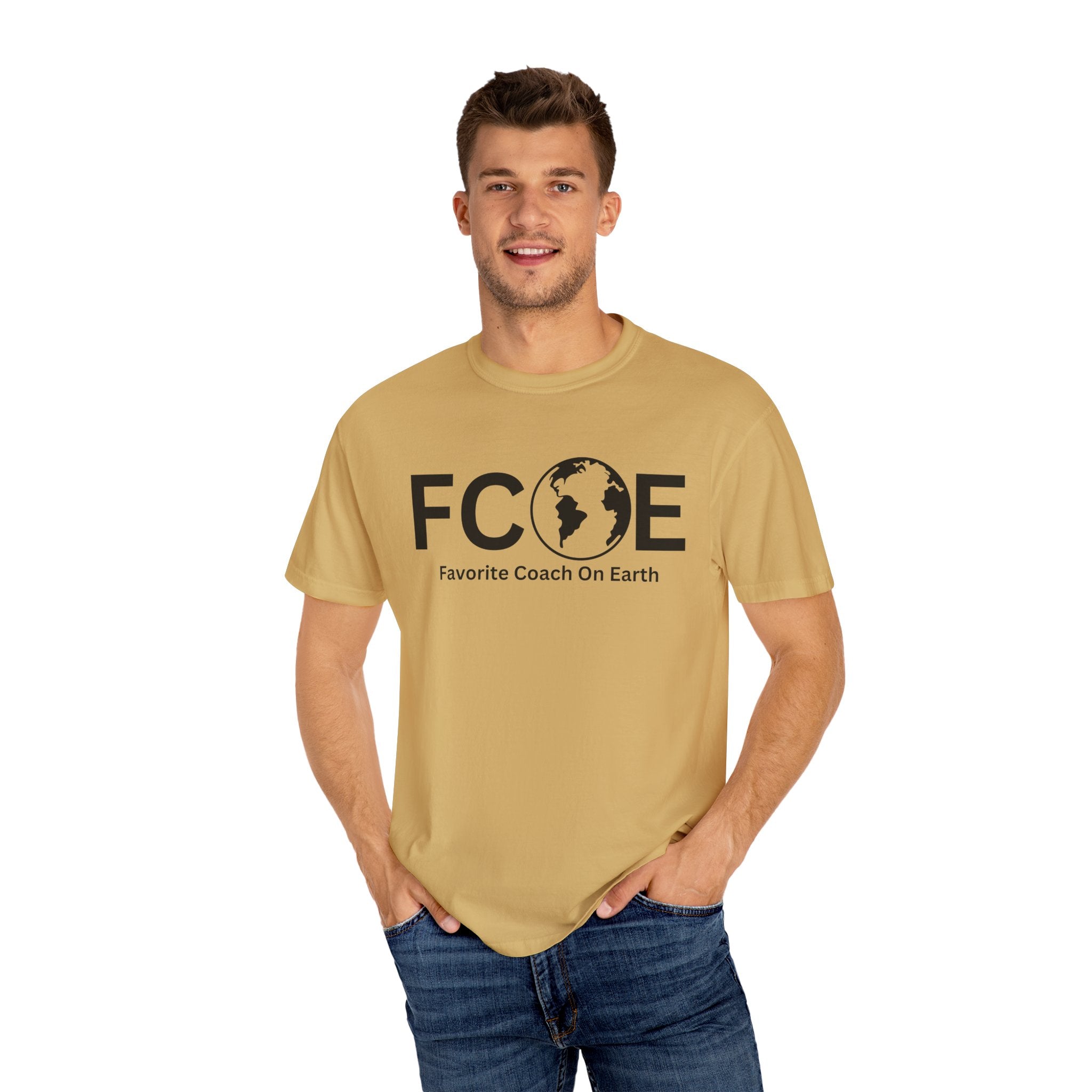 Favorite Coach On Earth (FCOE) - Comfort Colors 1717 Garment-Dyed T-Shirt