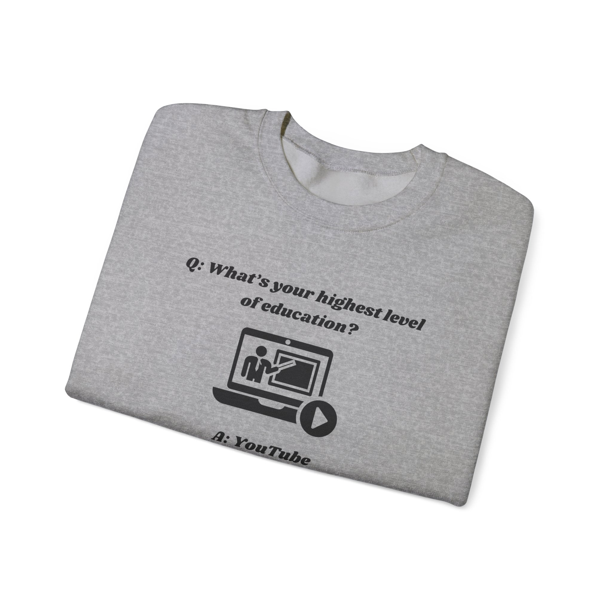 What's your highest level of education? YouTube - Unisex Sweatshirt