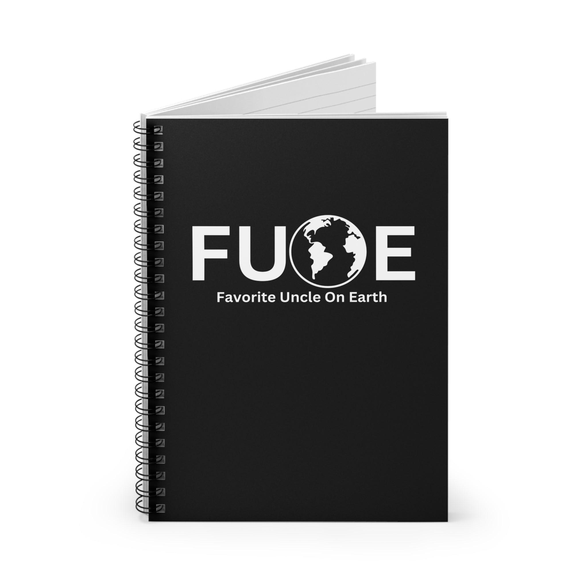 Favorite Uncle On Earth (FUOE) Spiral Notebook - 118 Page Ruled Line Notebook for Everyday Use